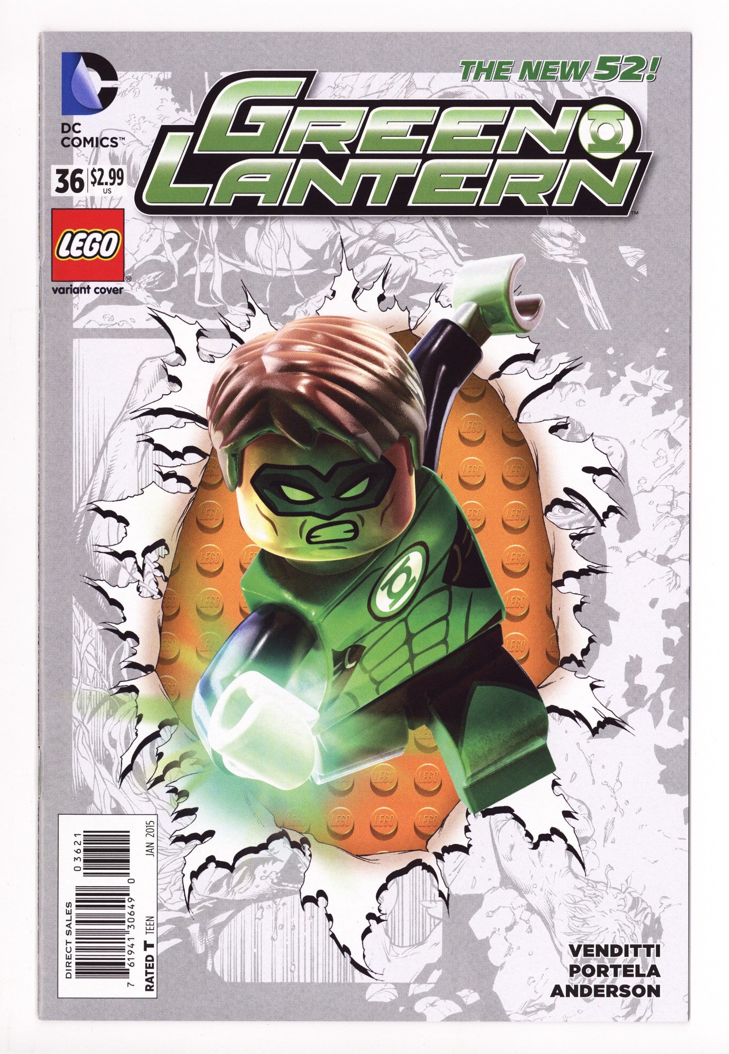 Green Lantern Vol 5 36 High Grade (2015) Lego Variant 