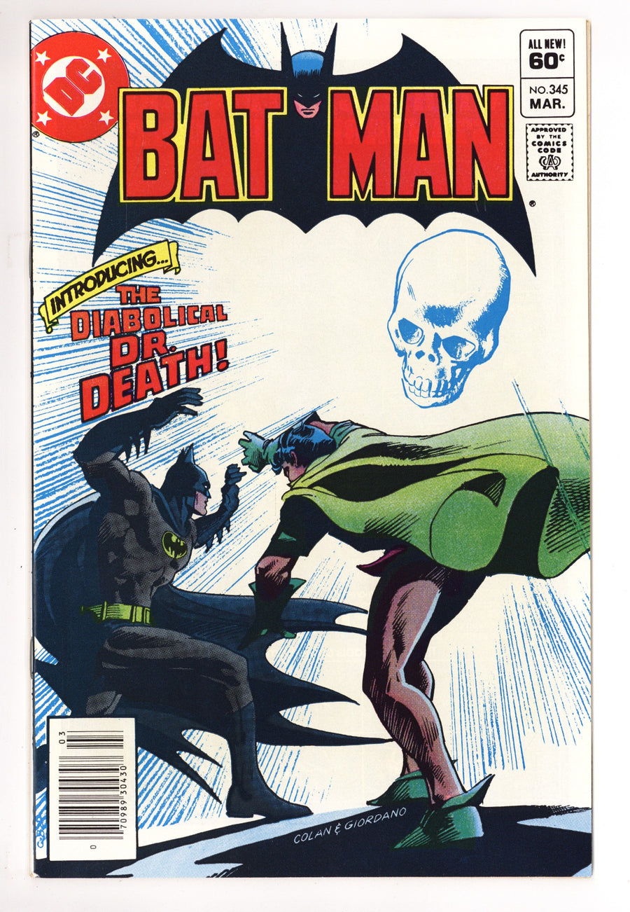 Batman Vol 1 345 NM- (9.2) (1982) Newsstand 