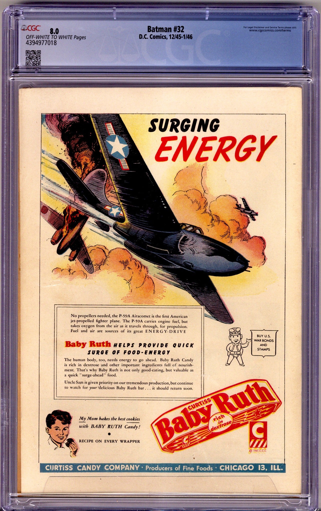 Batman Vol 1 32 CGC VF (8.0) (1945)