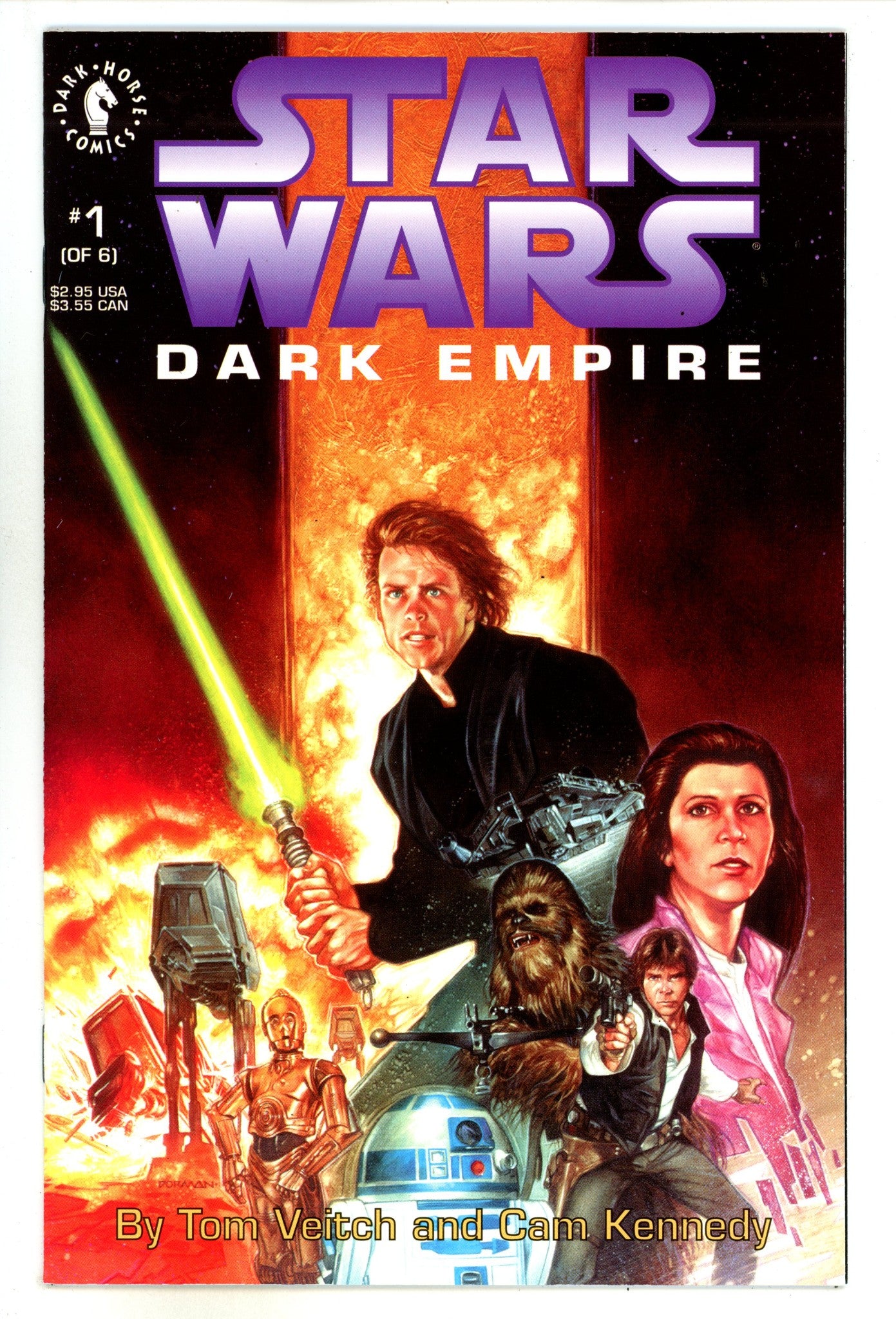 Star Wars: Dark Empire 1 NM (9.4) (1991) 2nd Print 