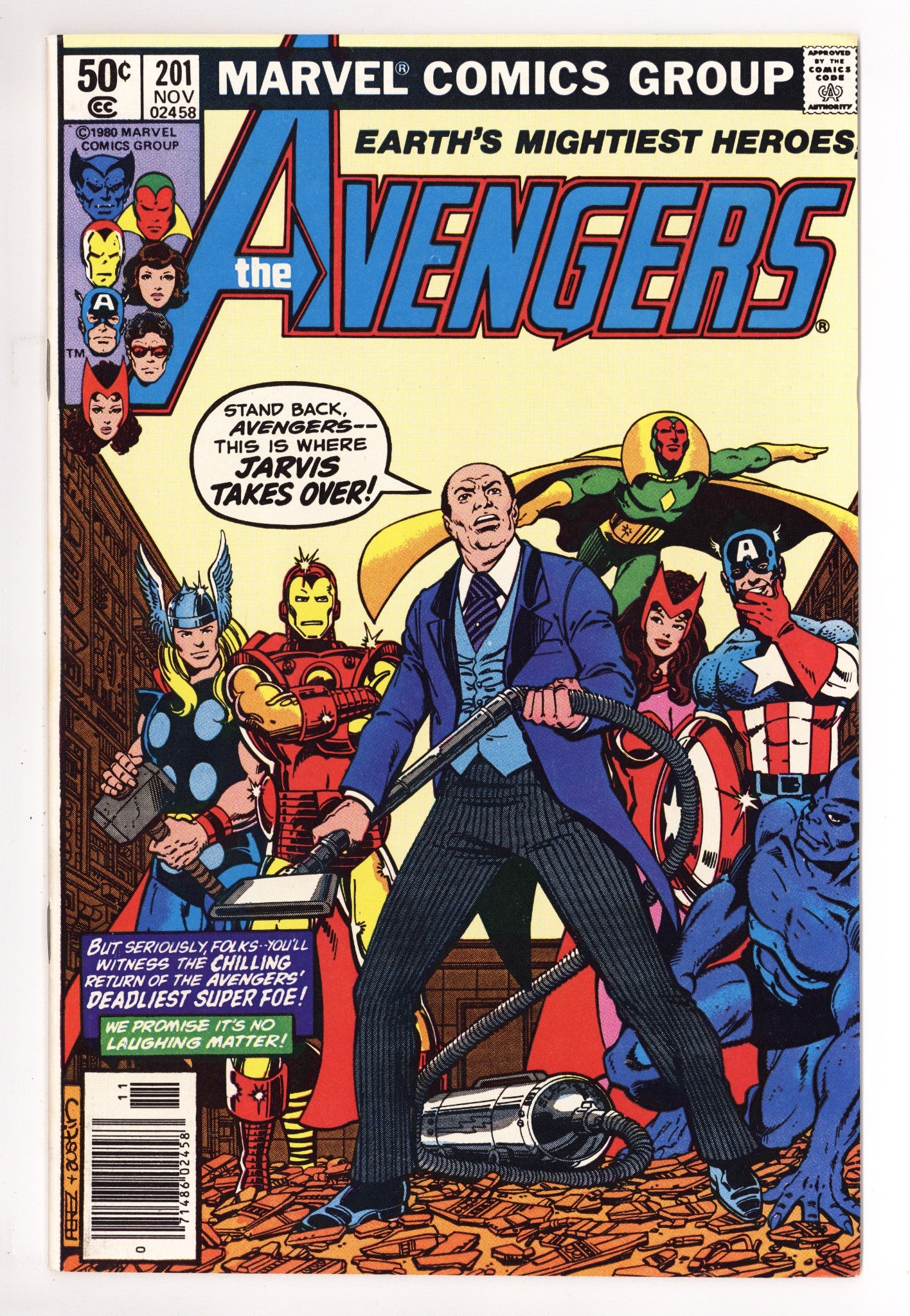 The Avengers Vol 1 201 Mid Grade (1980) Newsstand 