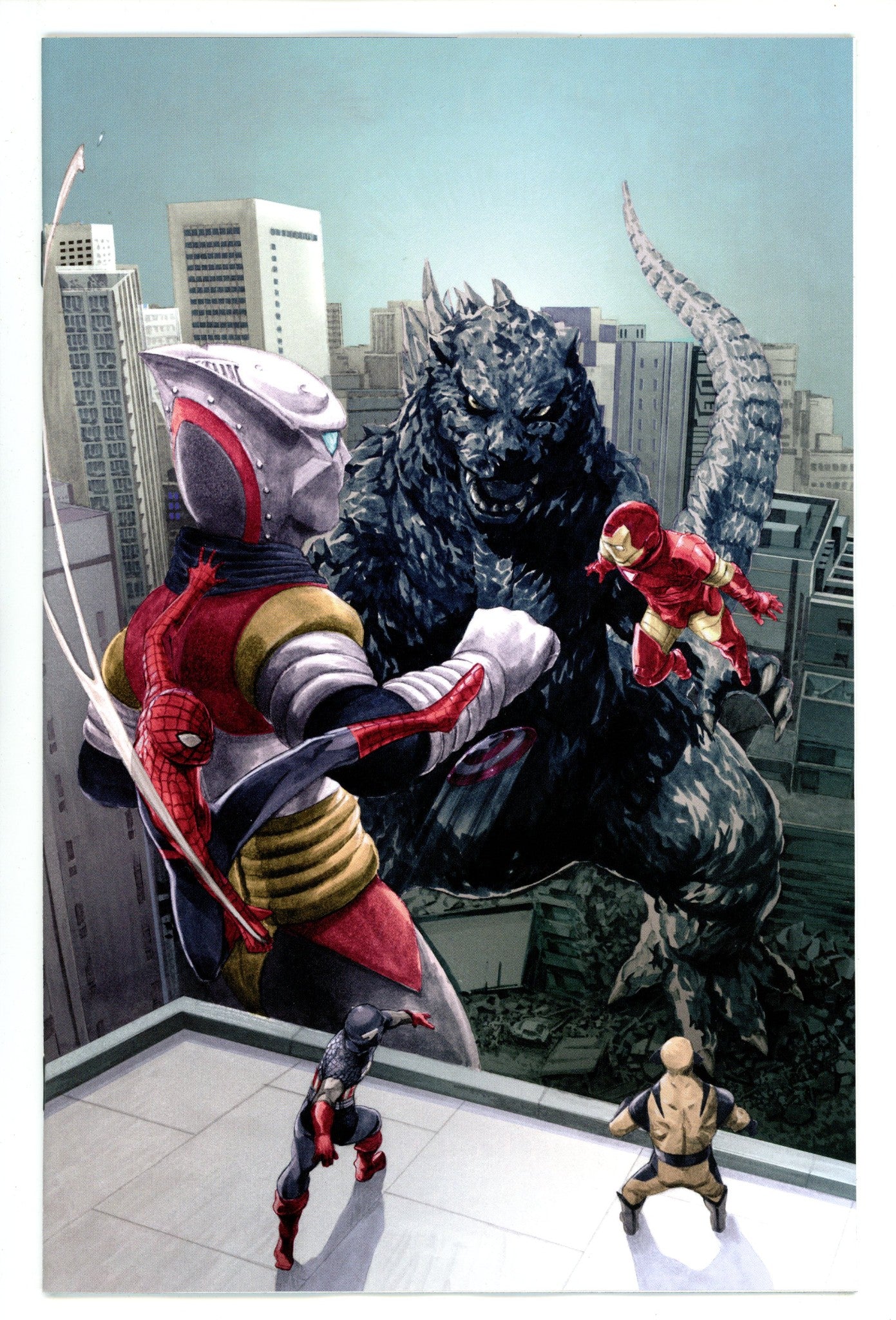 Godzilla Vs. Avengers 1 Arita Virgin Incentive Variant NM- (2025)