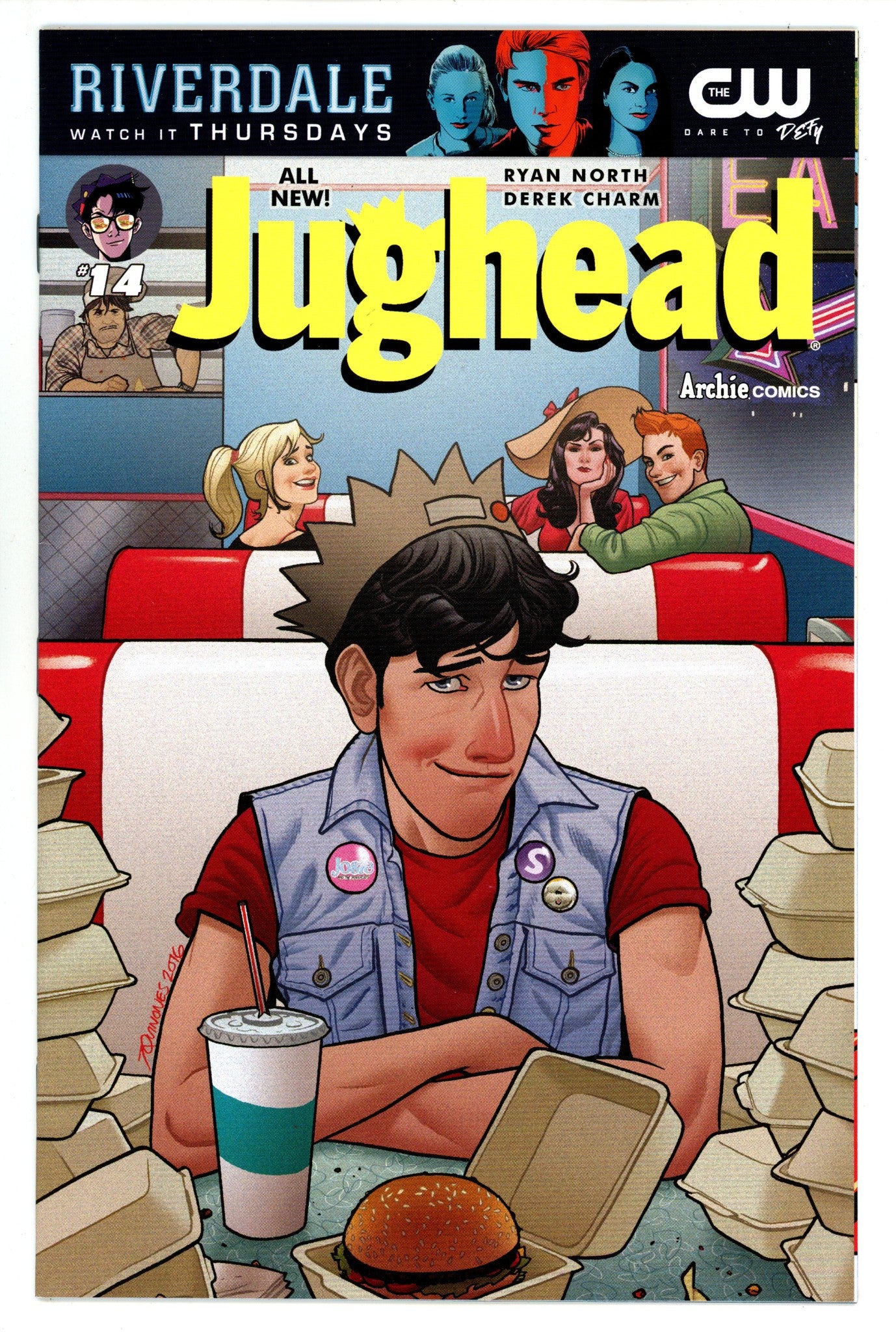 Jughead Vol 3 14 High Grade (2017) Quinones Variant 