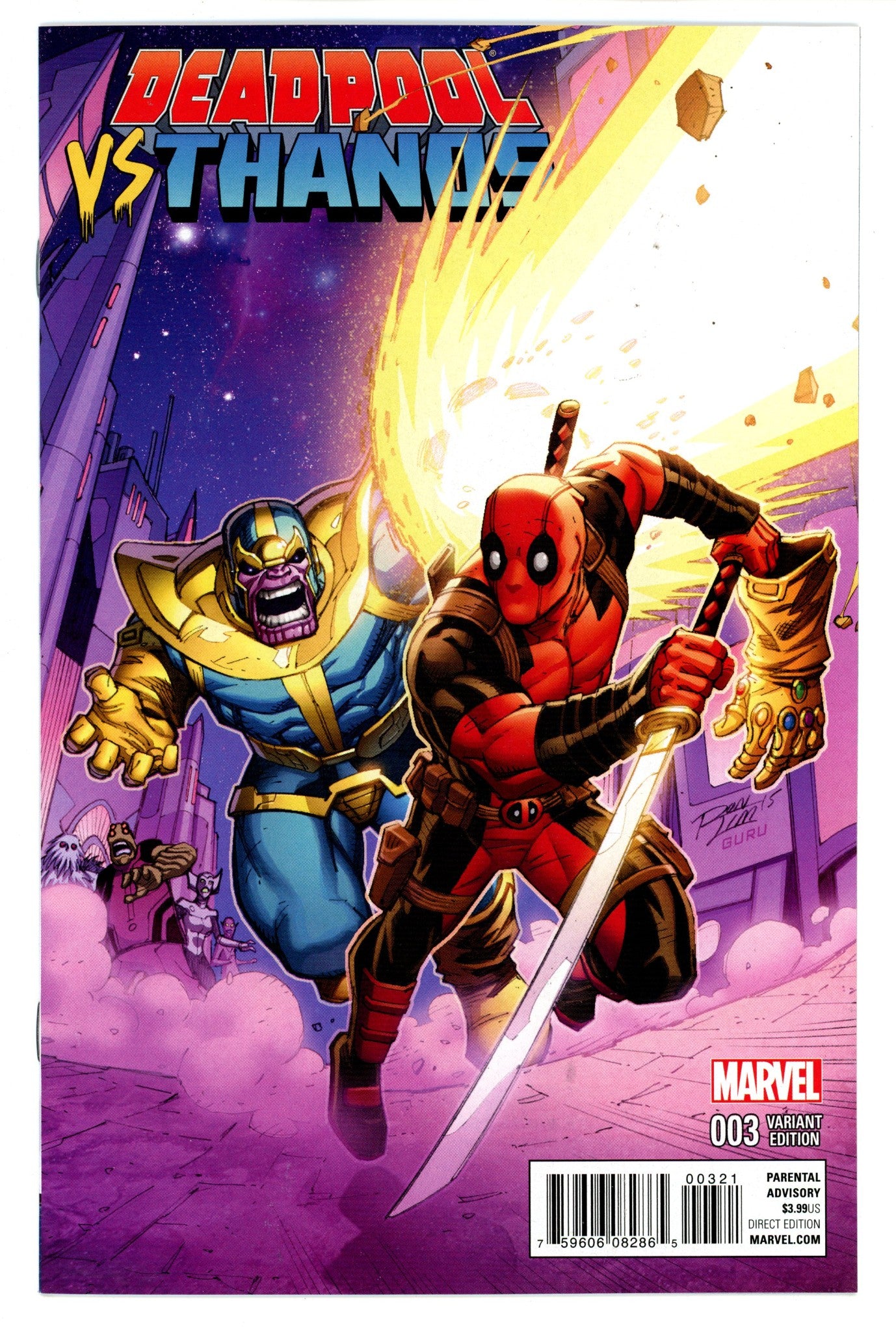 Deadpool vs Thanos 3 High Grade (2015) 