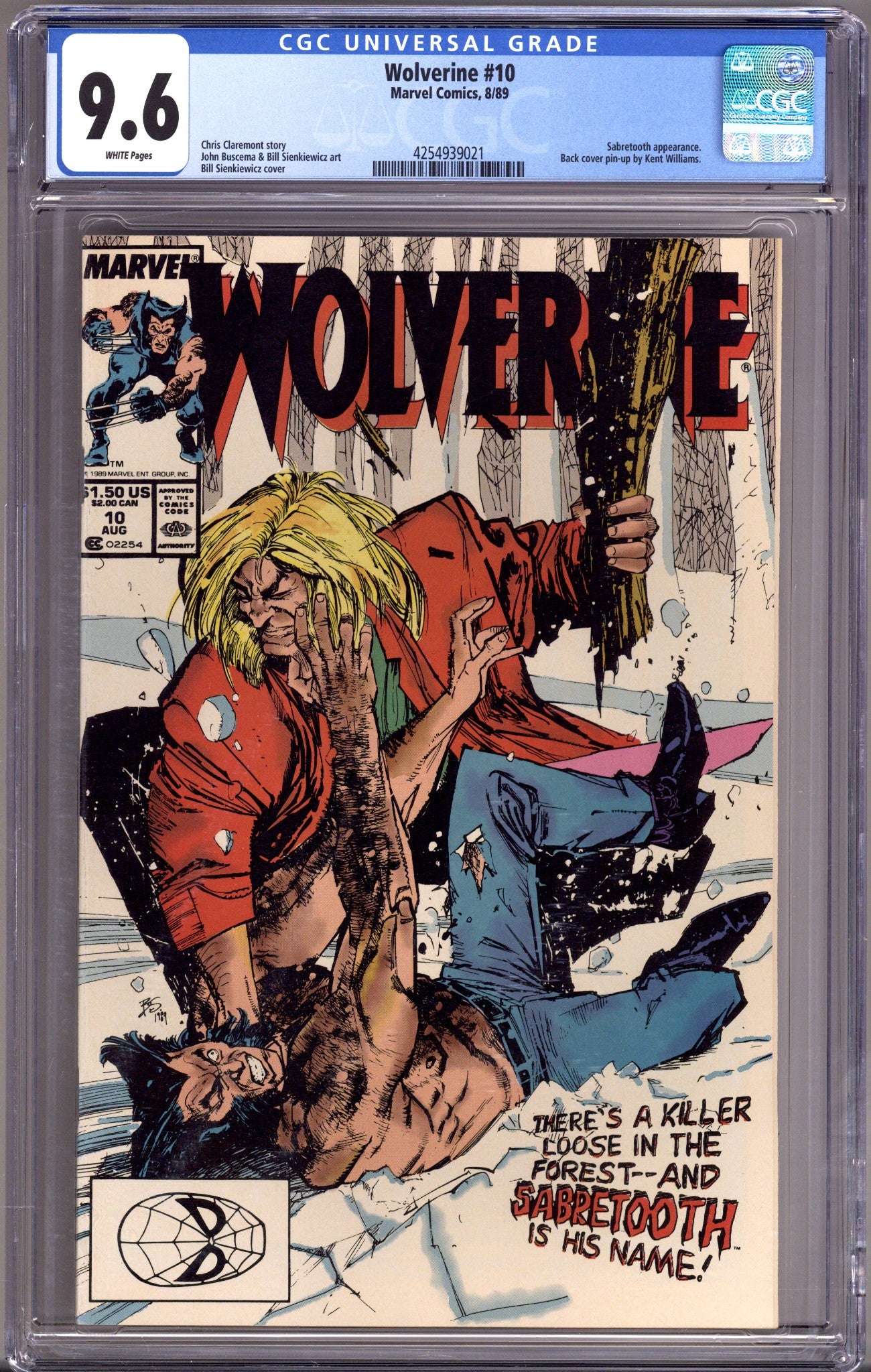 Wolverine Vol 2 10 CGC 9.6 (NM+) (1989) 