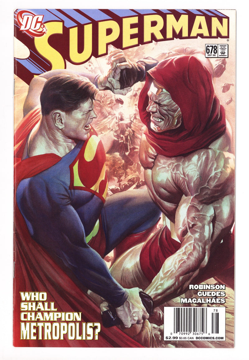 Superman Vol 1 678 FN (6.0) (2008) Newsstand 