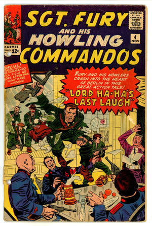 Sgt. Fury 4 PR (0.5) Staples Missing (1963) 
