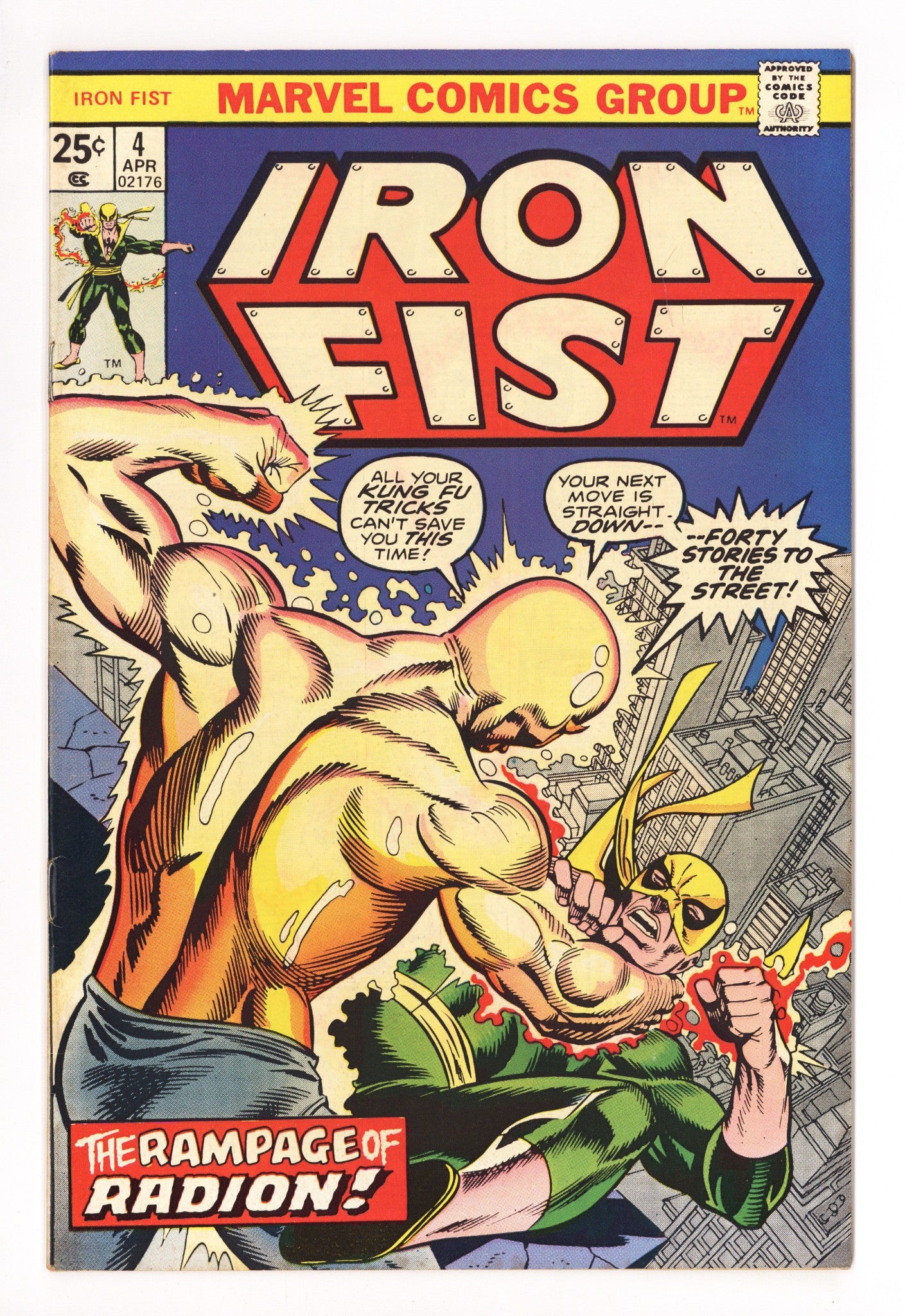 Iron Fist Vol 1 4 VF- (7.5) (1976) 