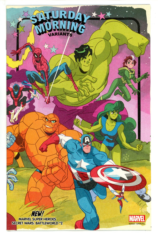Marvel Super Heroes Secret Wars Battleworld 2 Galloway Saturday Morning Variant (2023)