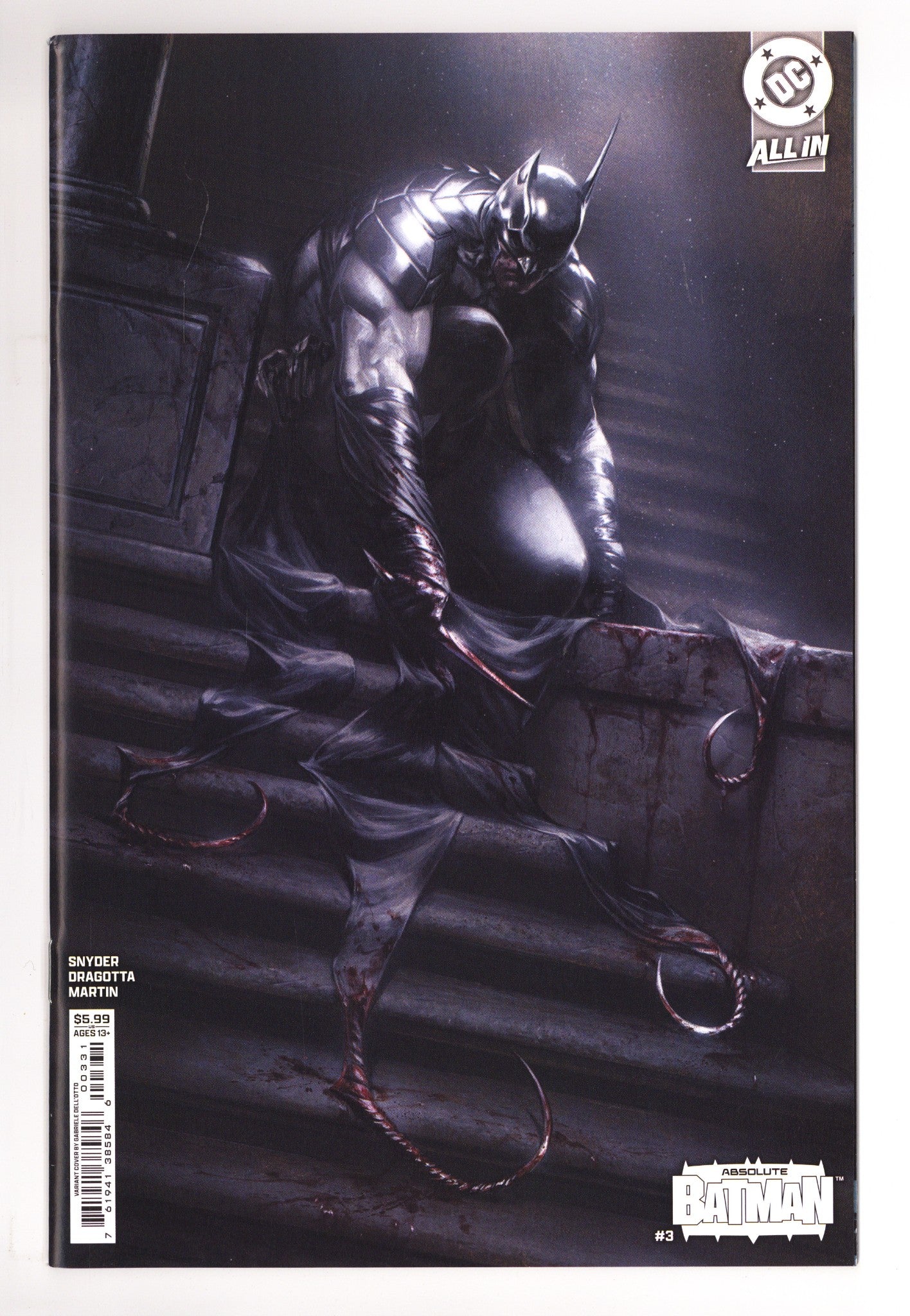 Absolute Batman 3 VF/NM (9.0) (2025) Dell'Otto Variant 