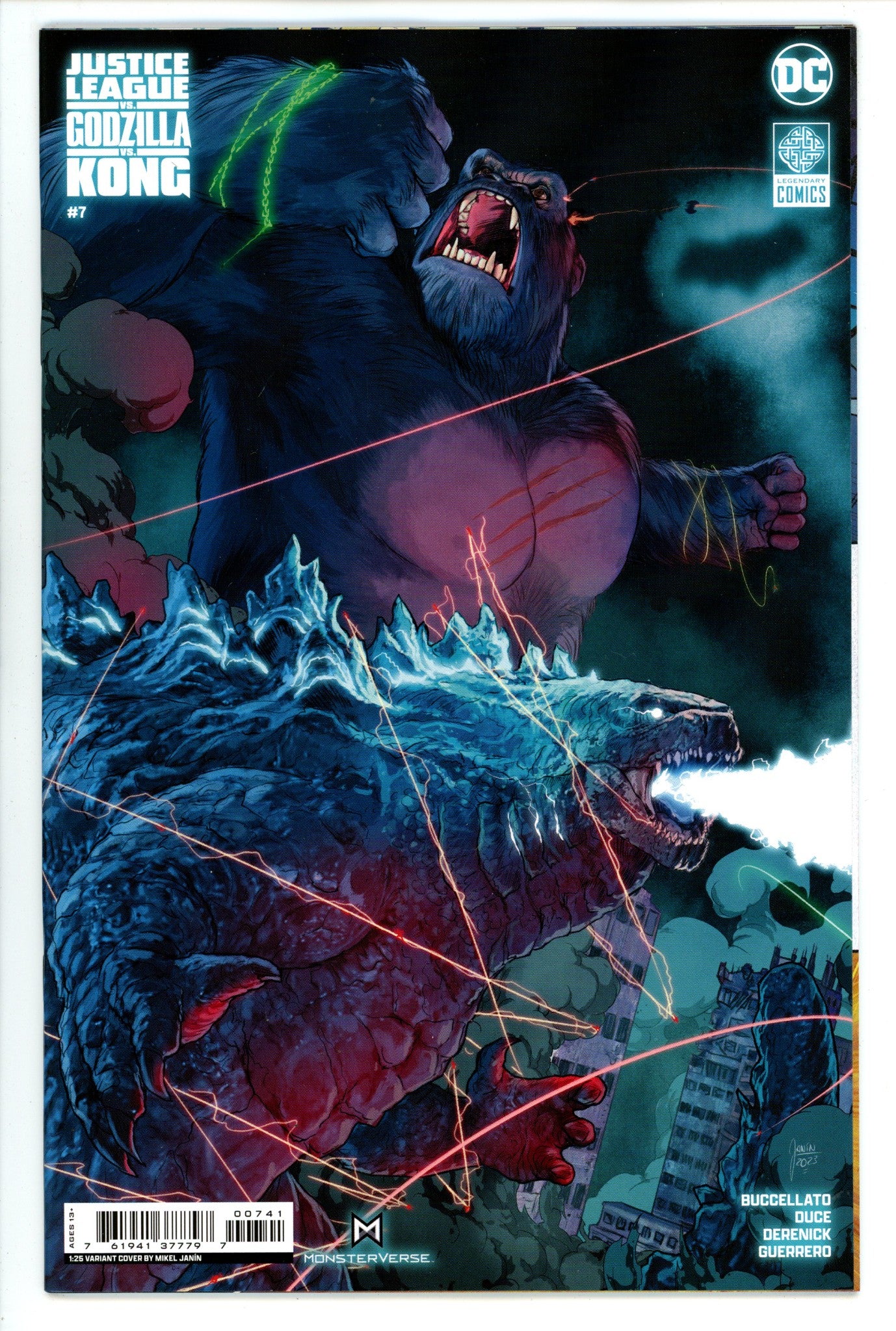 Justice League Vs Godzilla Vs Kong 7 Jan√≠n Incentive Variant NM+ (2024)