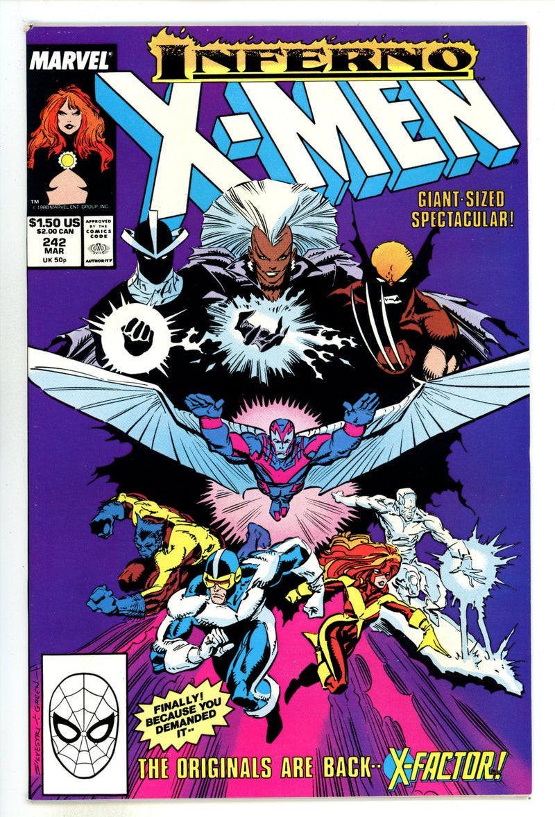The Uncanny X-Men Vol 1 242 NM- (9.2) (1989) 