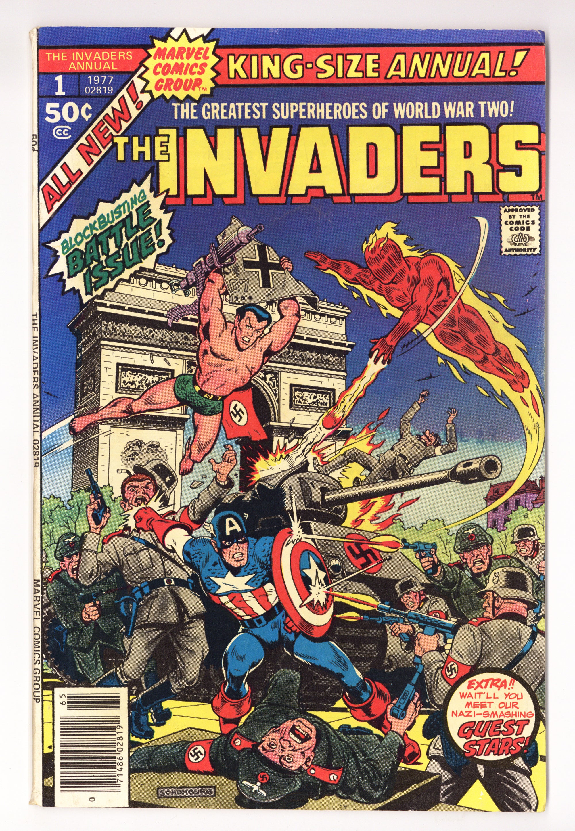 The Invaders Annual Vol 1 1 Low Grade (1977) 