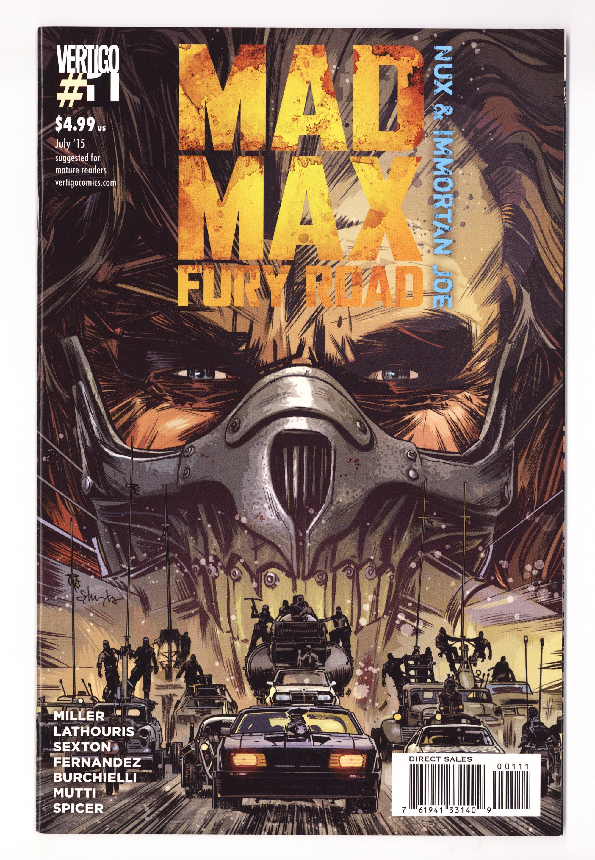 Mad Max: Fury Road: Nux & Immortan Joe   1  NM- (9.2)   (2015)        