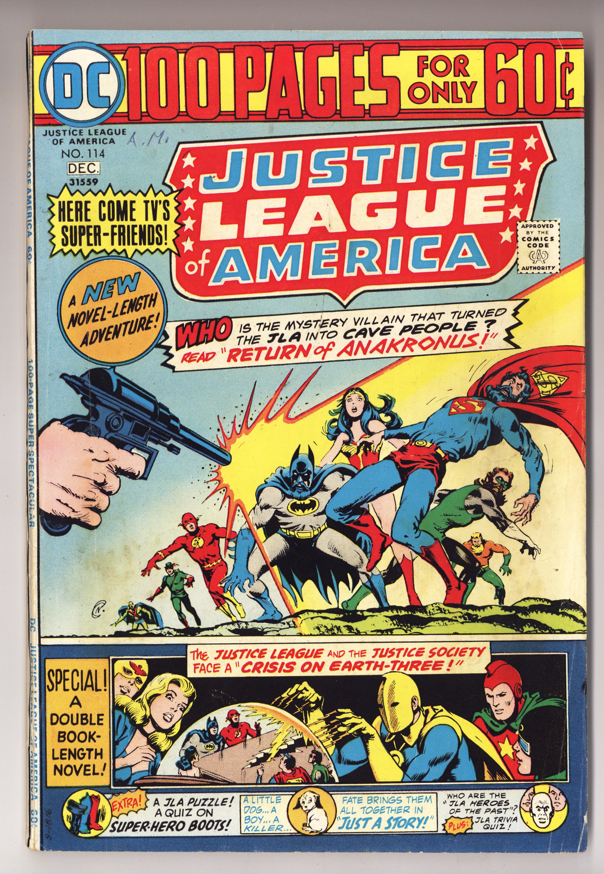 Justice League of America Vol 1 114 Very Low Grade (1974) 
