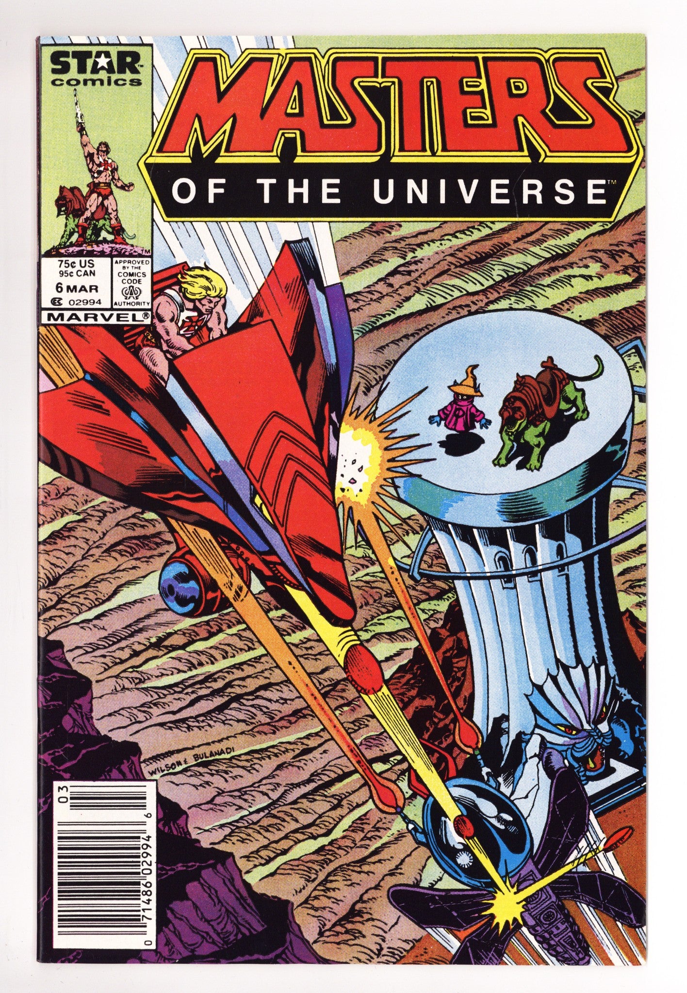Masters of the Universe 6 VF+ (8.5) (1987) Newsstand 