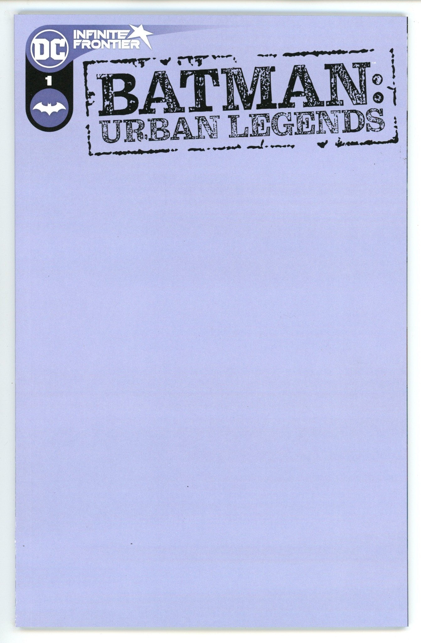 Batman: Urban Legends 1 High Grade (2021) Blank Variant 