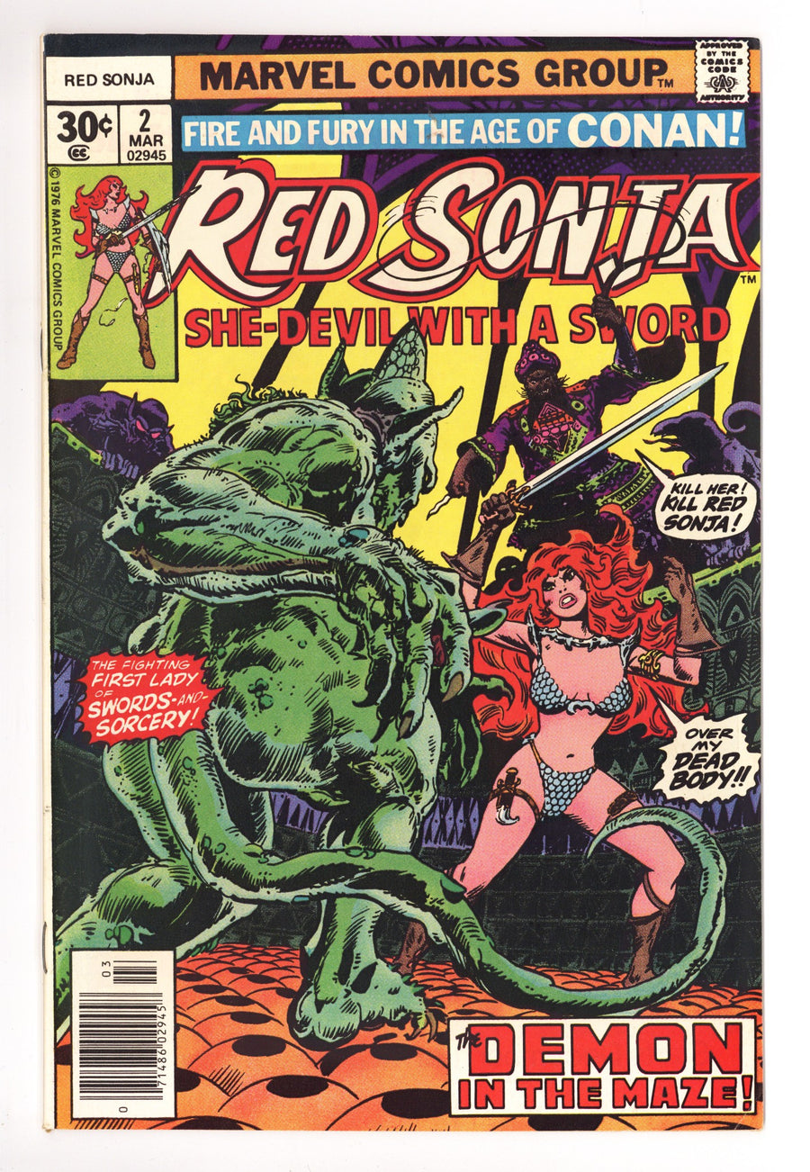 Red Sonja Vol 2 2 High Grade (1977) Newsstand 