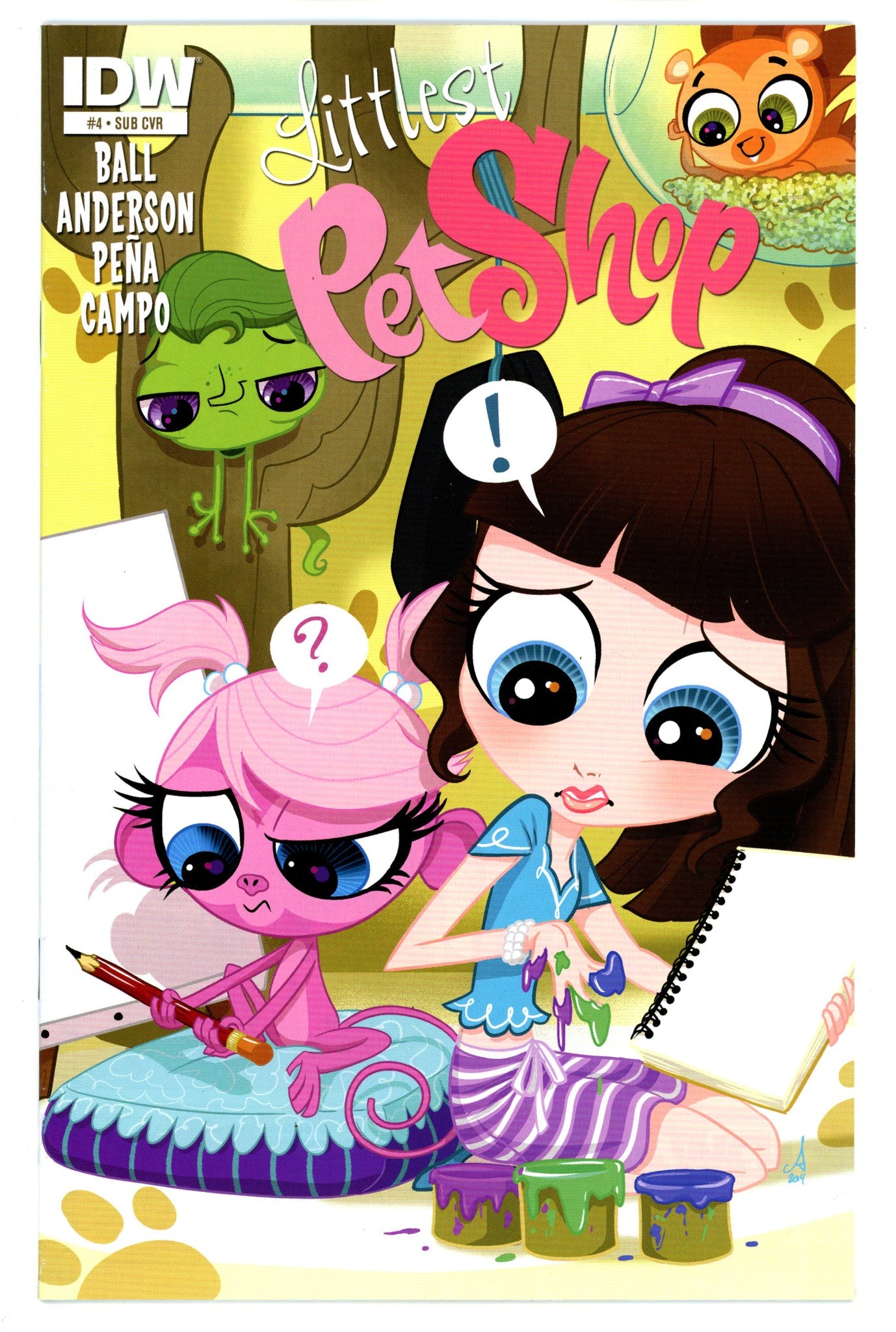 Littlest Pet Shop 4 High Grade (2014) Mebberson Variant 