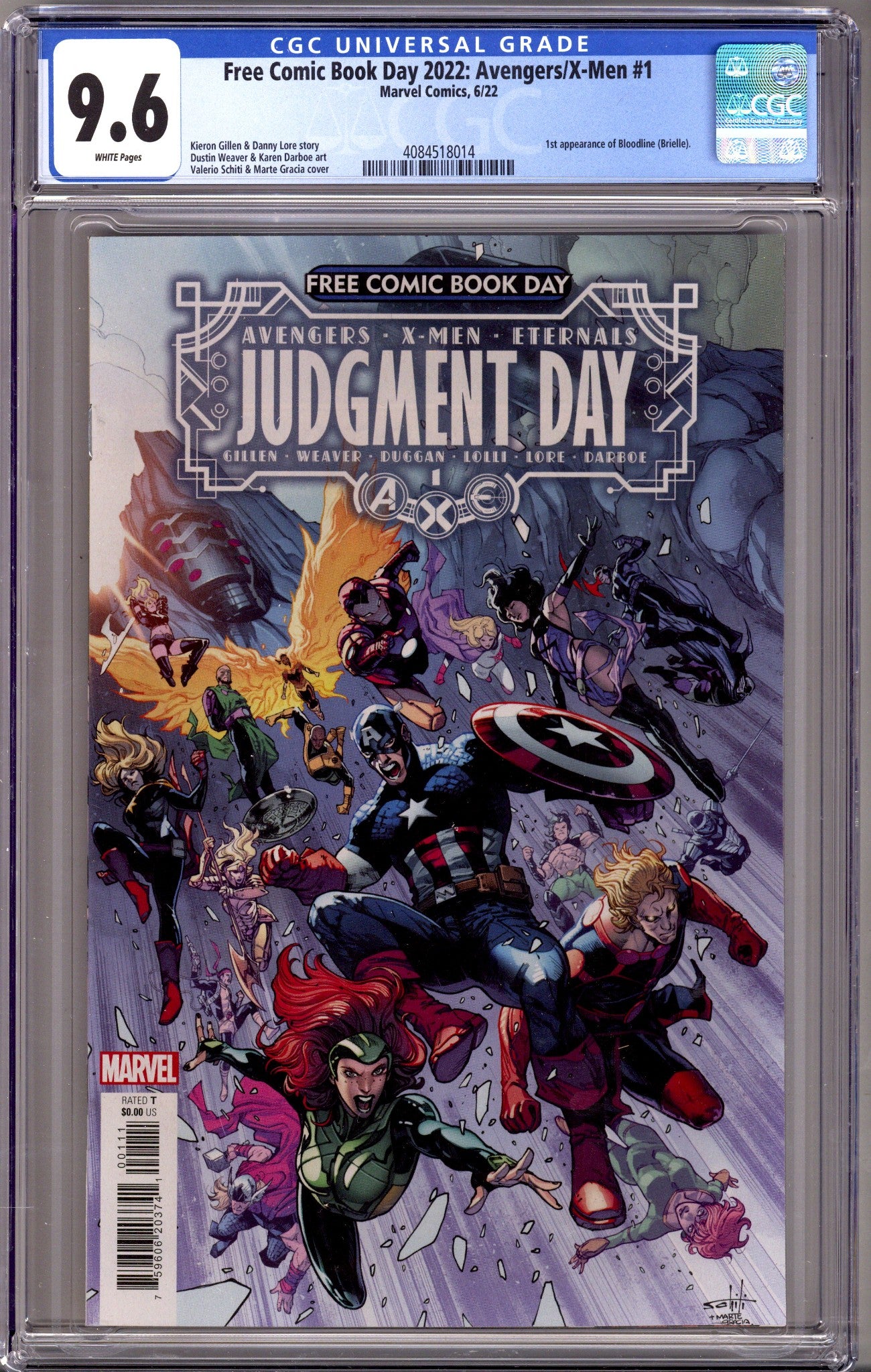 Free Comic Book Day 2022: Avengers / X-Men 1 CGC 9.6 (NM+) (2022) 