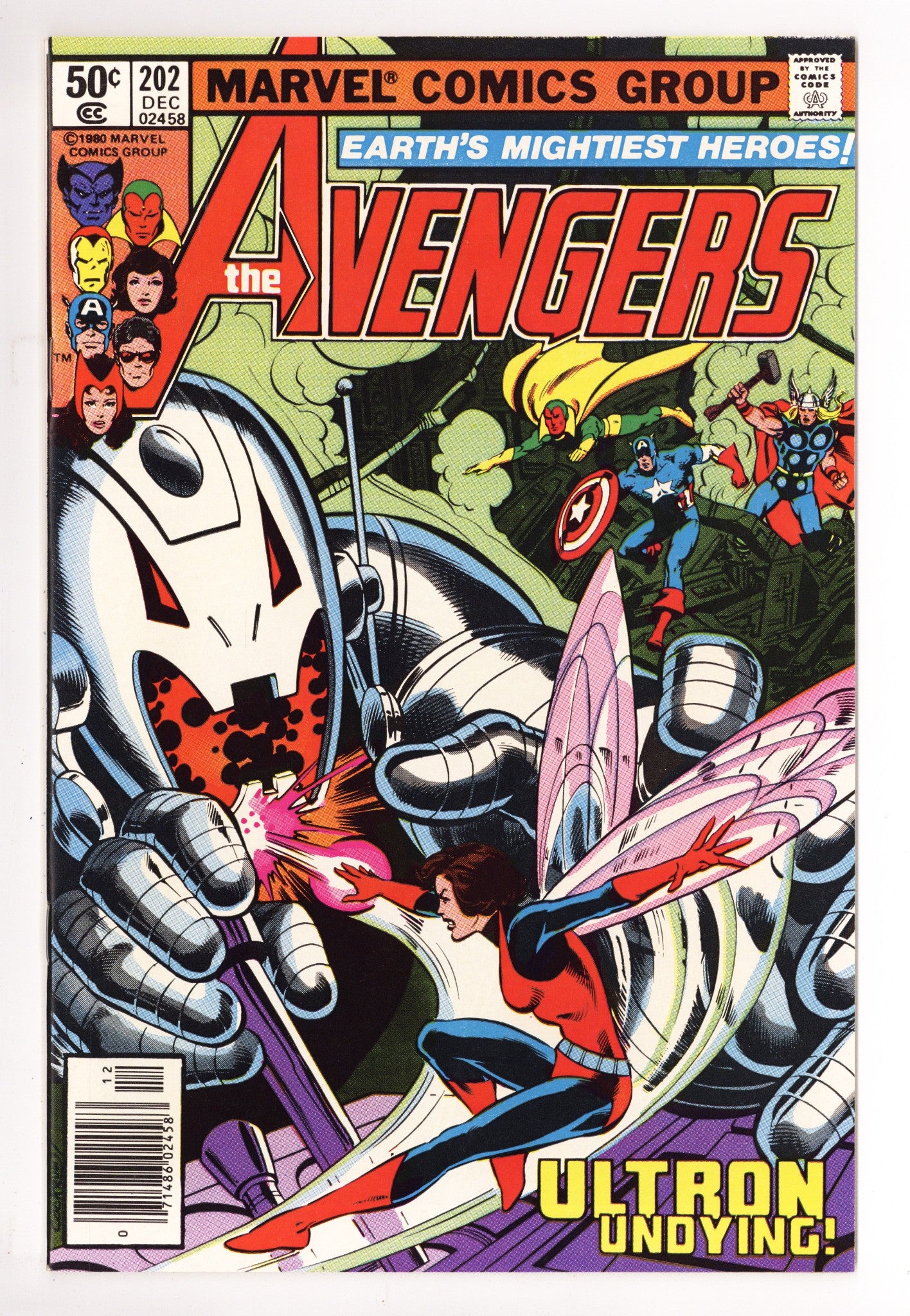 The Avengers Vol 1 202 NM- (9.2) (1980) Newsstand 