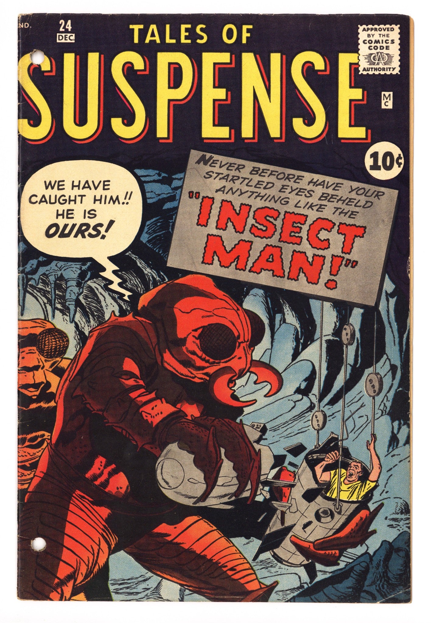 Tales of Suspense Vol 1 24 FN (6.0) Hole Punched (1961) 