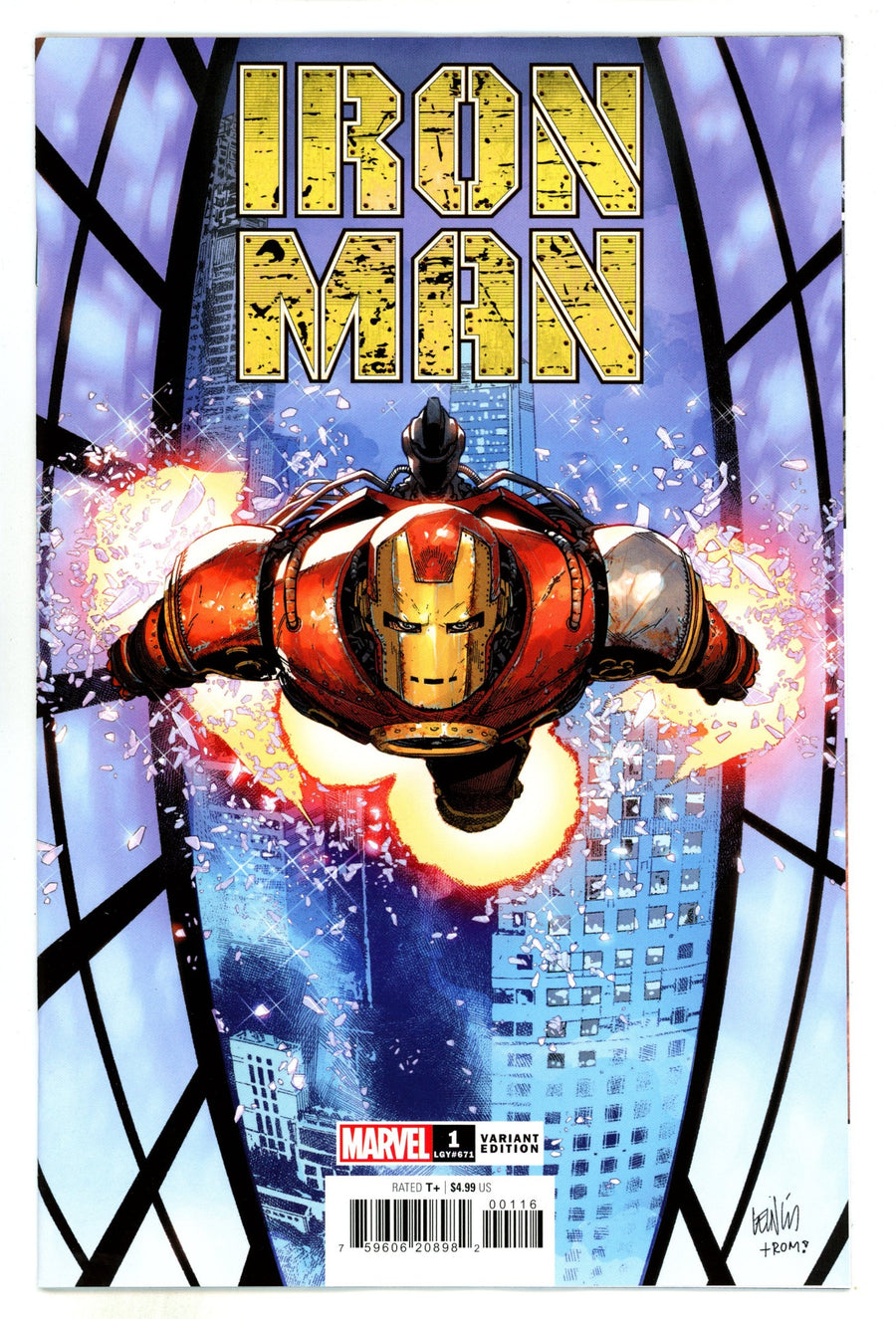 Iron Man Vol 7 1 Yu Incentive Variant NM (2024)