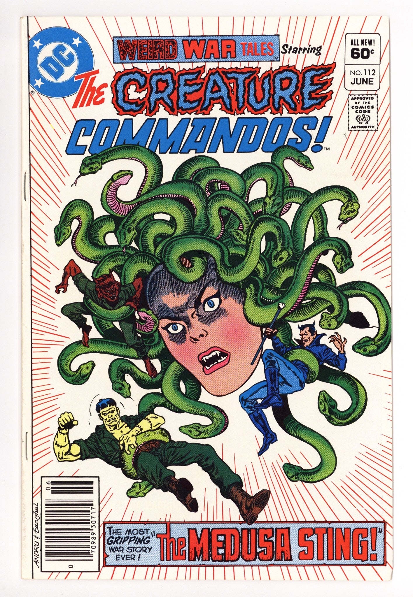 Weird War Tales Vol 1 112 VF (8.0) (1982) Newsstand 