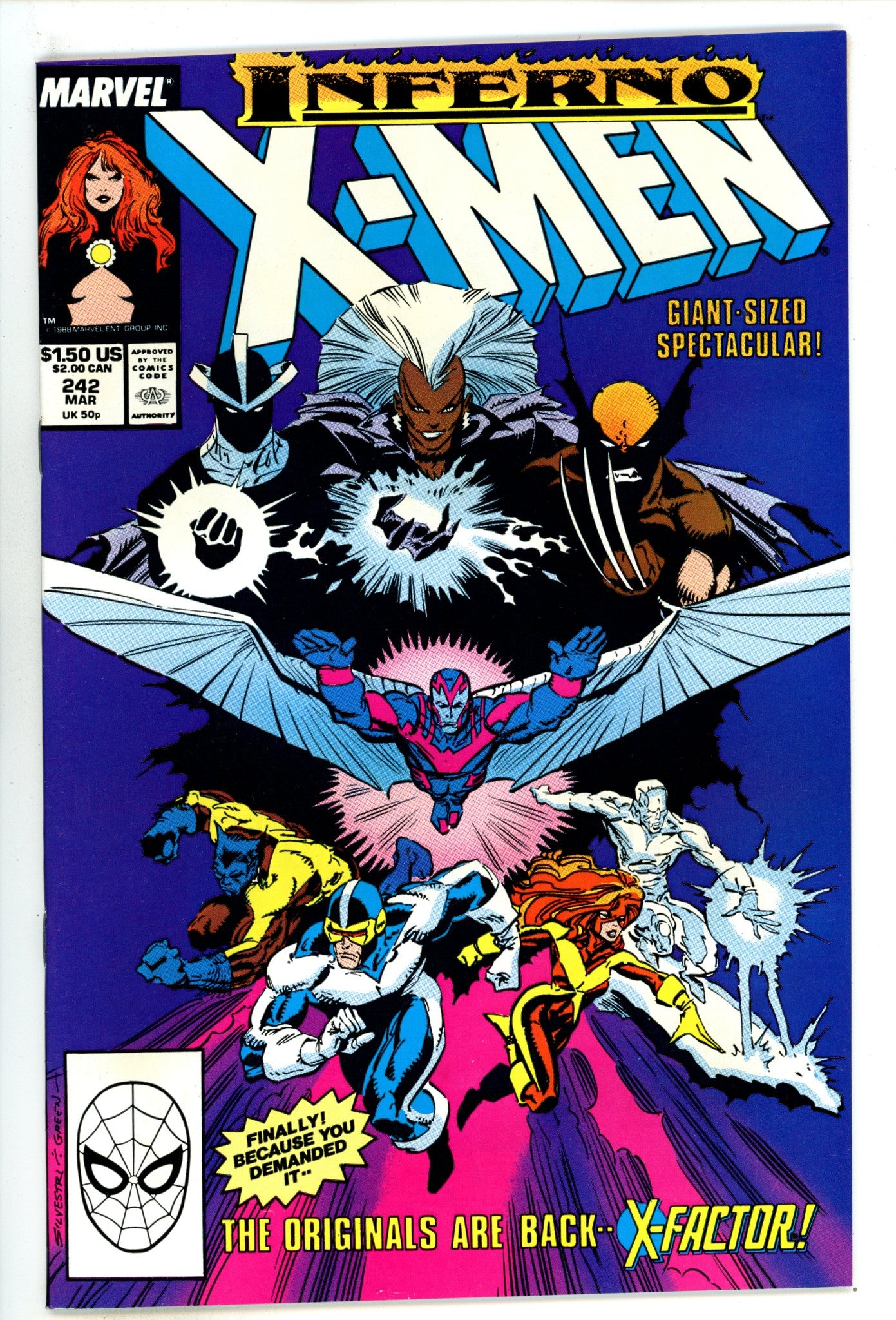 The Uncanny X-Men Vol 1 242 NM (9.4) (1989) 
