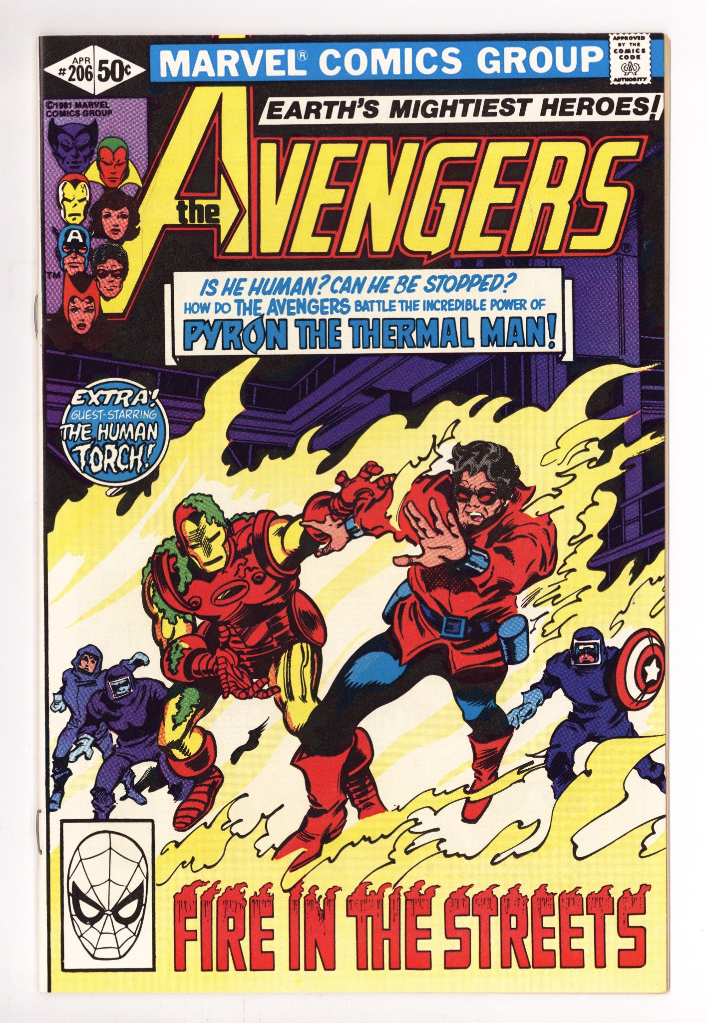 The Avengers Vol 1 206 High Grade (1981) 