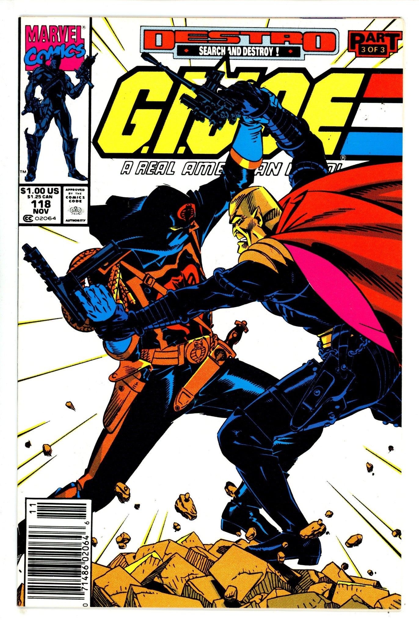 G.I. Joe, A Real American Hero 118 Newsstand FN (1991)