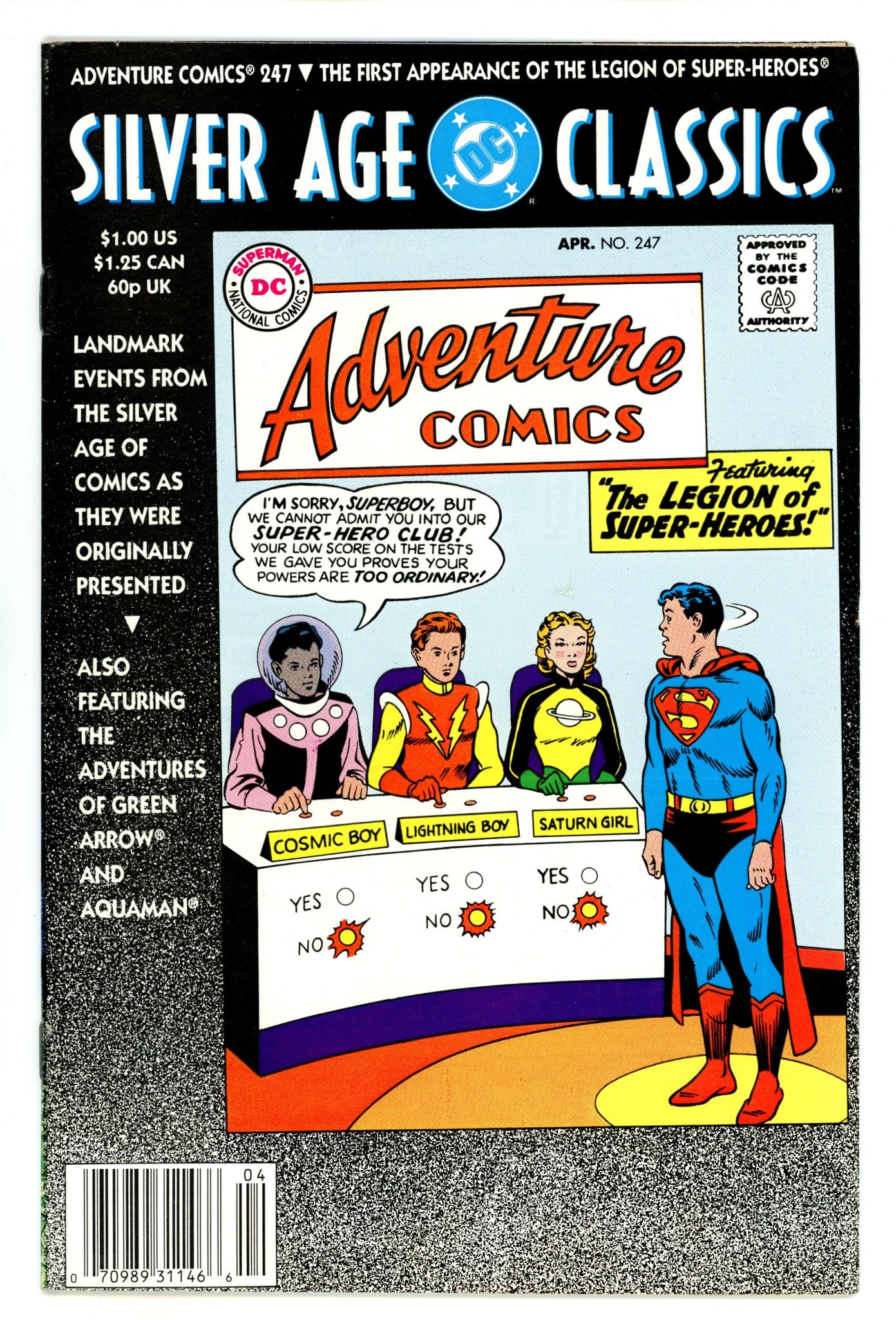DC Silver Age Classics Adventure Comics 247 [nn] Mid Grade (1992) 