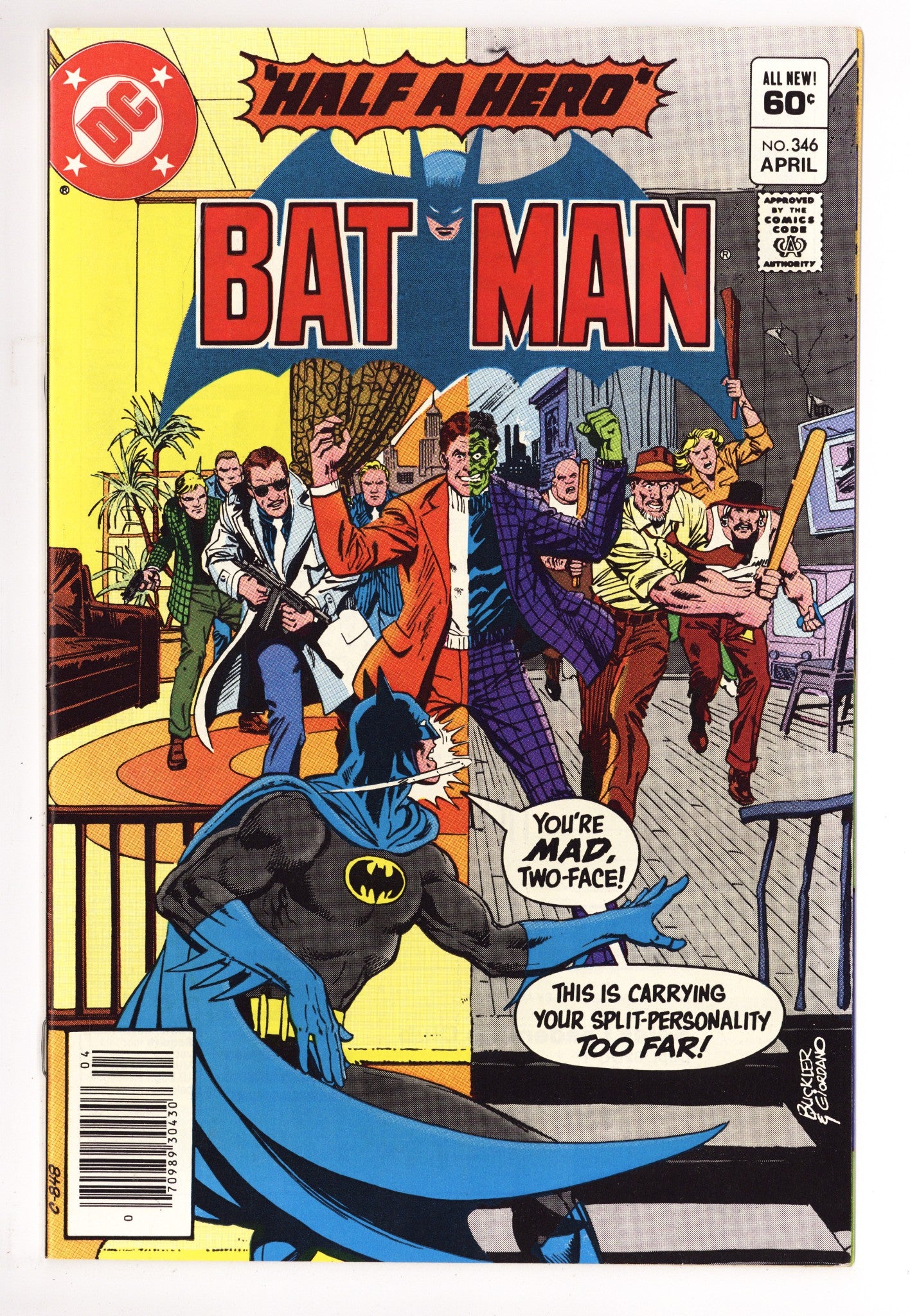 Batman Vol 1 346 NM- (9.2) (1982) Newsstand 