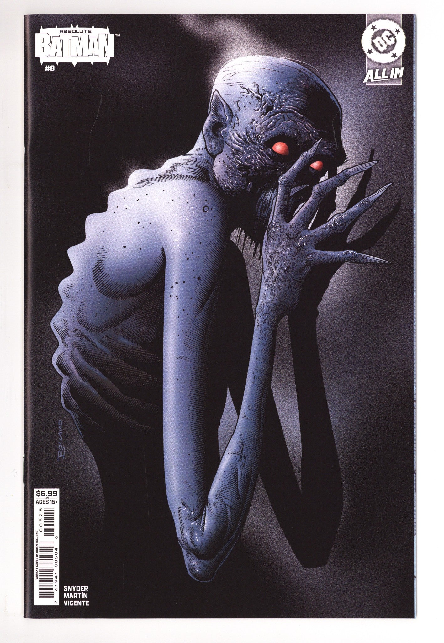 Absolute Batman 8 NM (9.4) (2025) Bolland Variant 