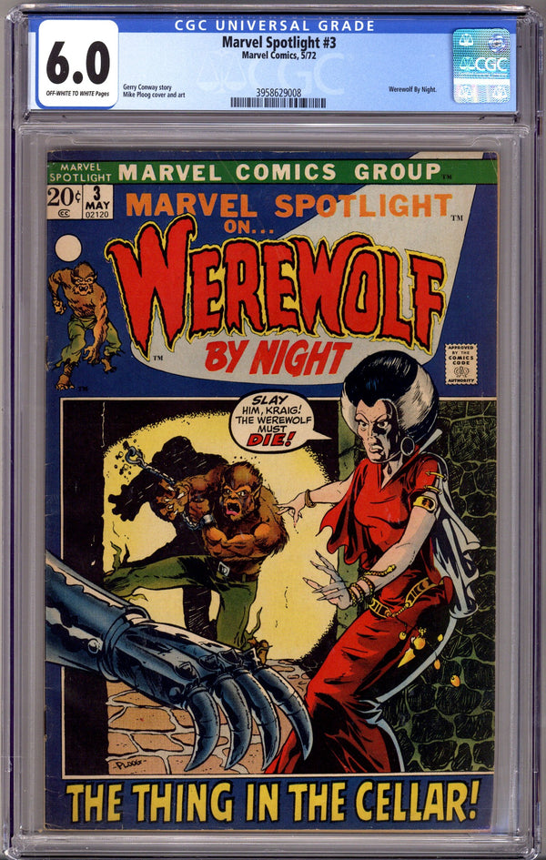 Marvel Spotlight Vol 1 3 CGC 6.0 (FN) (1972)