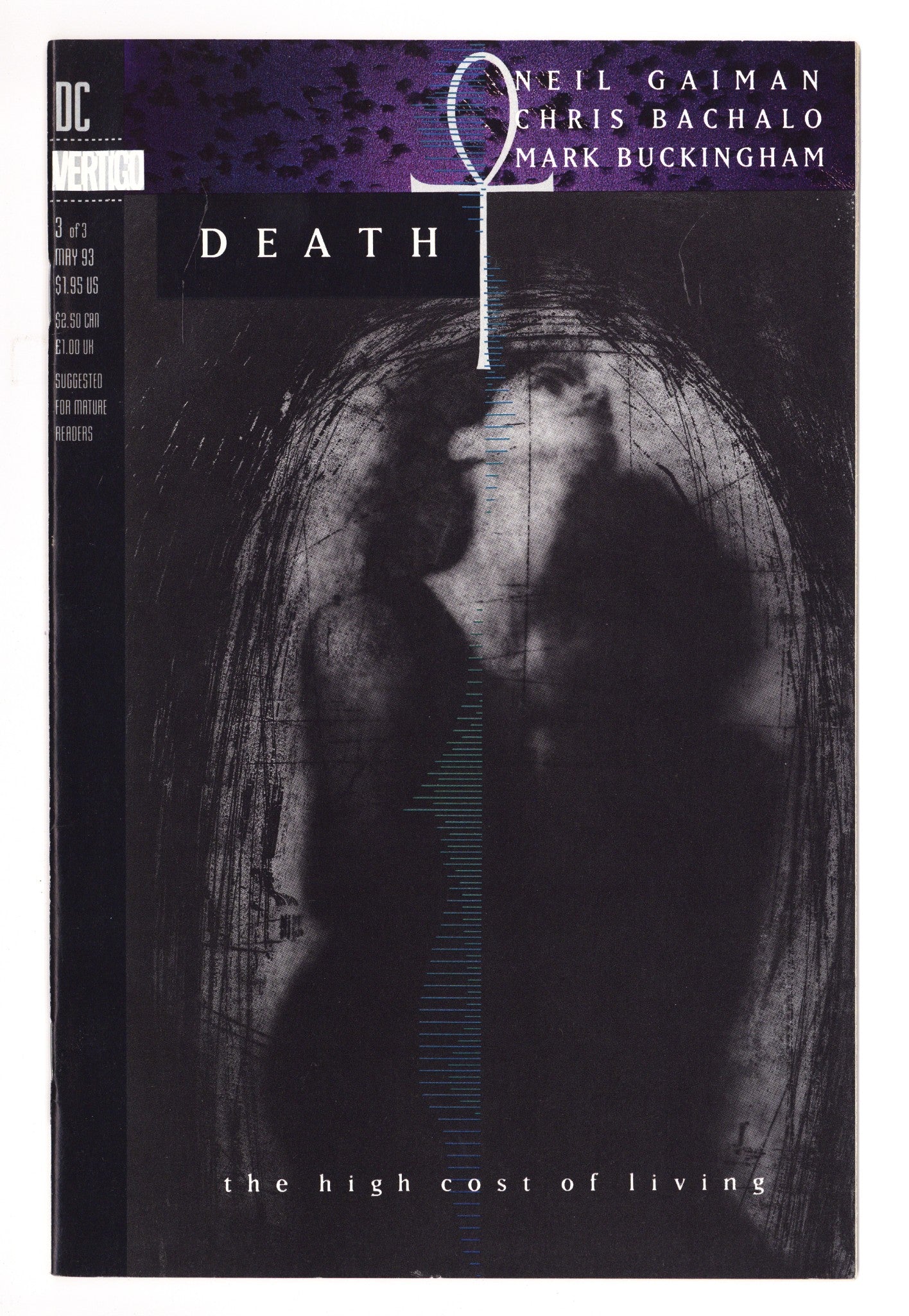 Death: The High Cost of Living 3 High Grade (1993) Error Variant 