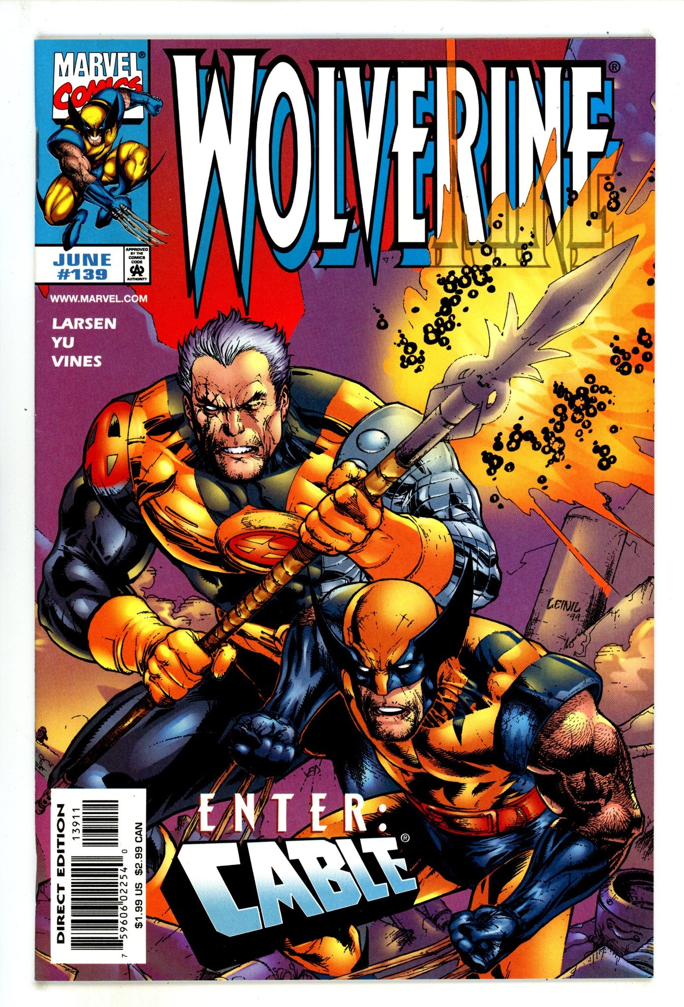 Wolverine Vol 2 139 High Grade (1999) 
