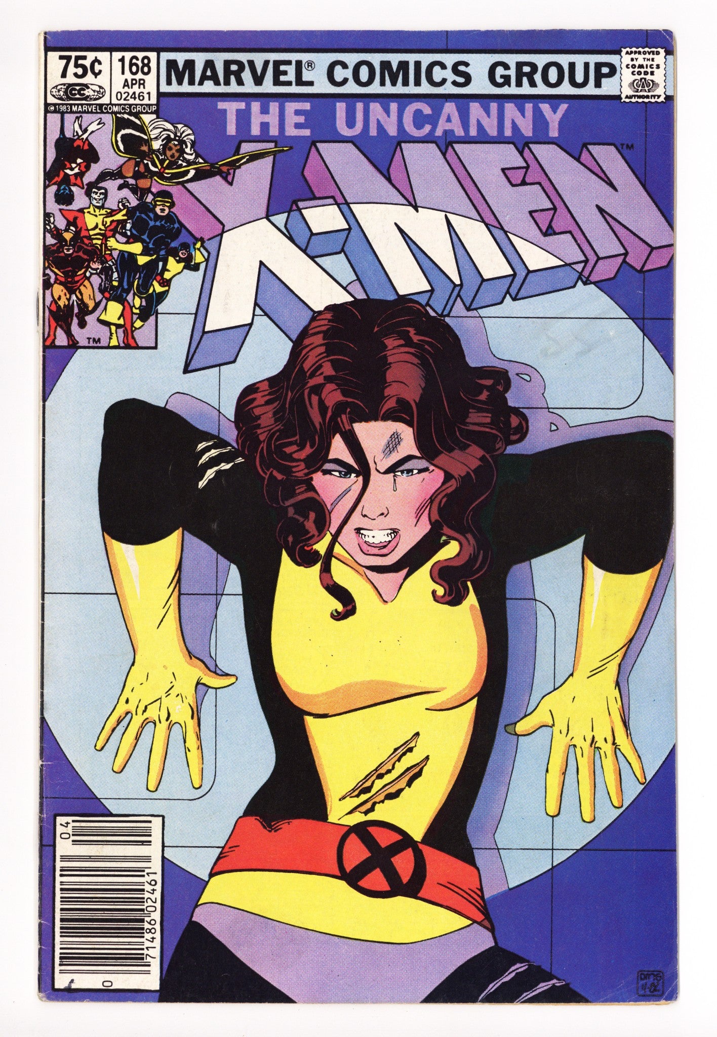 The Uncanny X-Men Vol 1 168 VG+ (4.5) (1983) Canadian Price Variant 