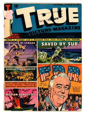True Picture-Magazine 39 Cover Detached (1944) Canadian Edition 