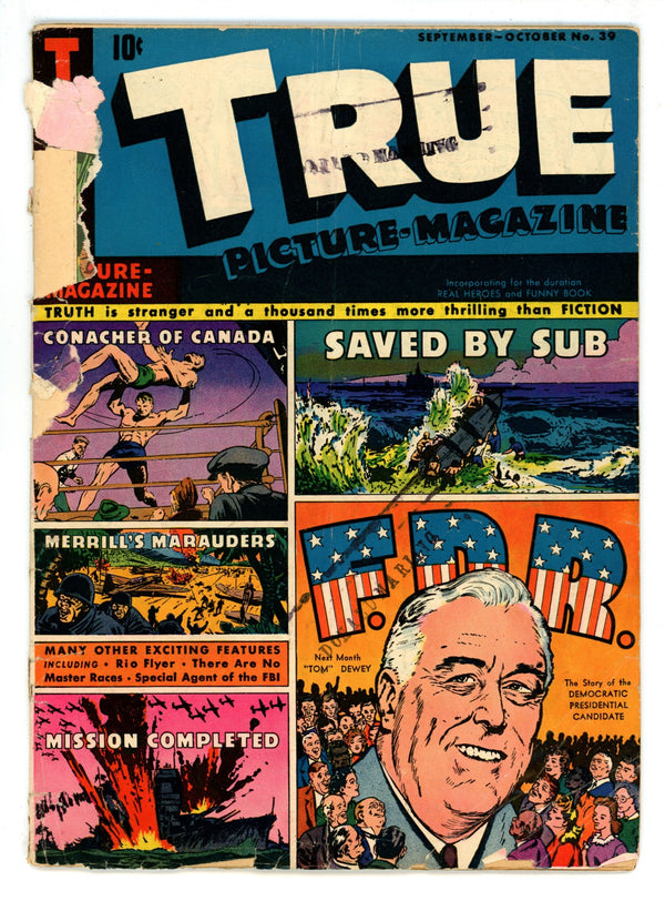 True Picture-Magazine 39 Cover Detached (1944) Canadian Edition