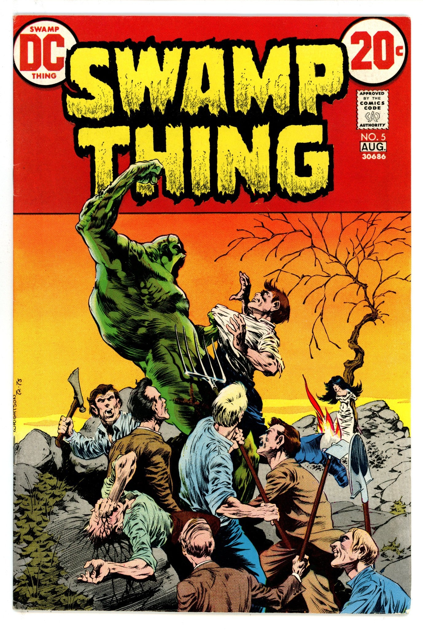Swamp Thing Vol 1 5 VF- (7.5) (1973) 