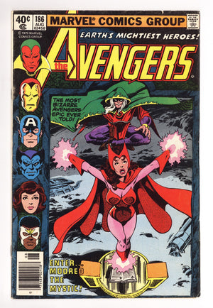 The Avengers Vol 1 186 Low Grade (1979) Newsstand