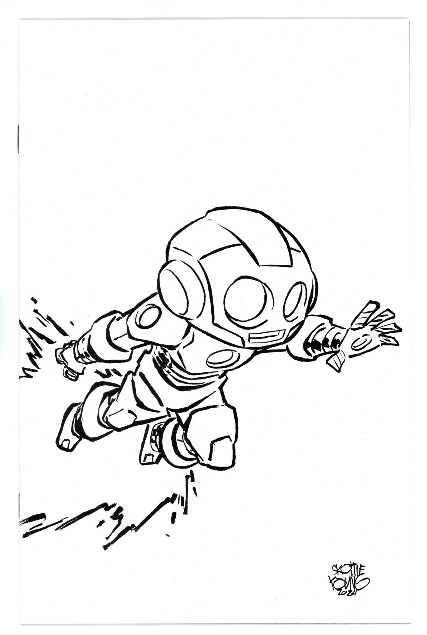 Invincible Iron Man 19 Young B&W Virgin Incentive Variant NM- (2024)