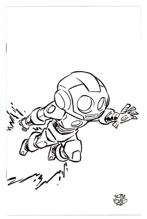 Invincible Iron Man 19 Young B&W Virgin Incentive Variant NM- (2024)