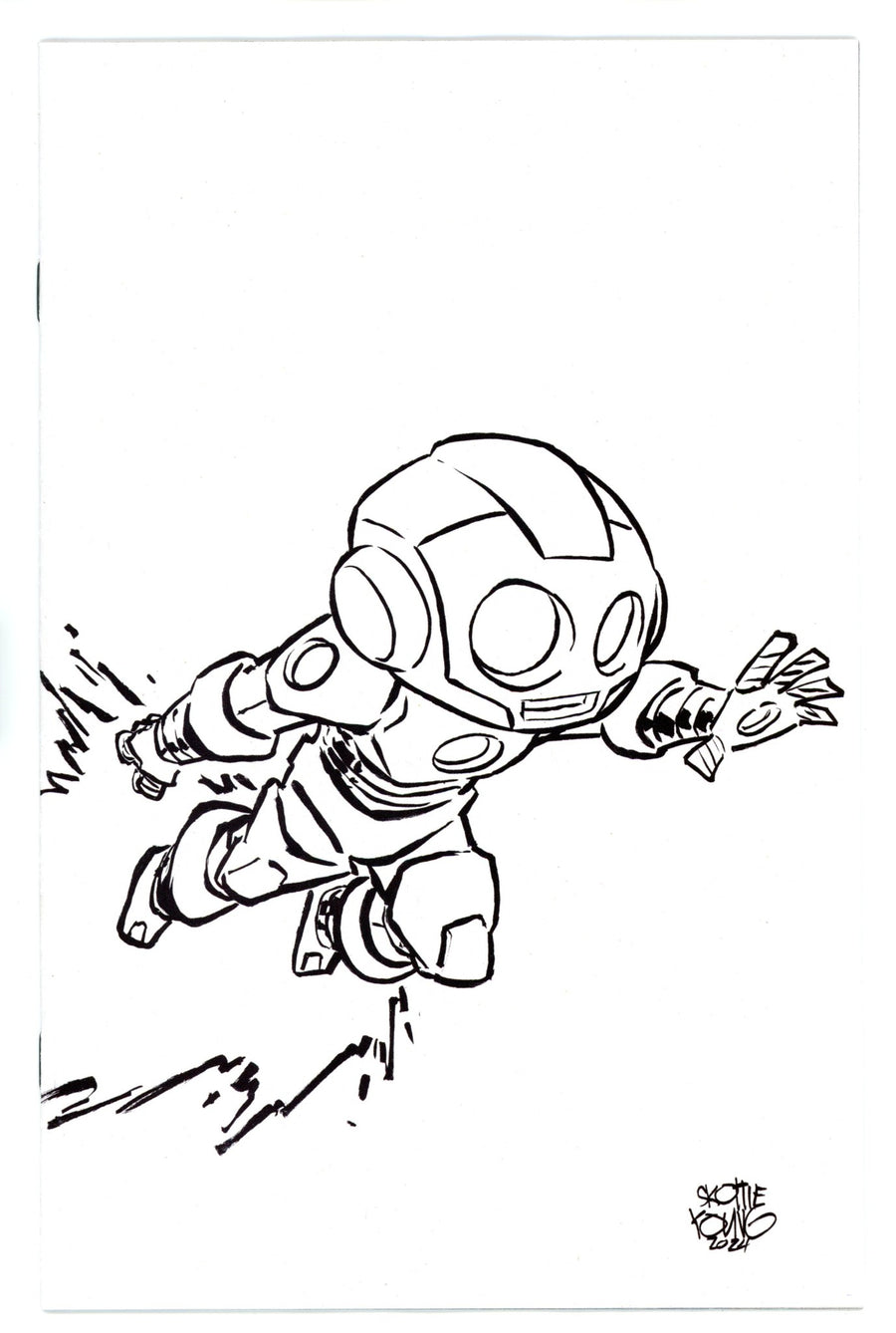 Invincible Iron Man 19 Young B&W Virgin Incentive Variant NM- (2024)