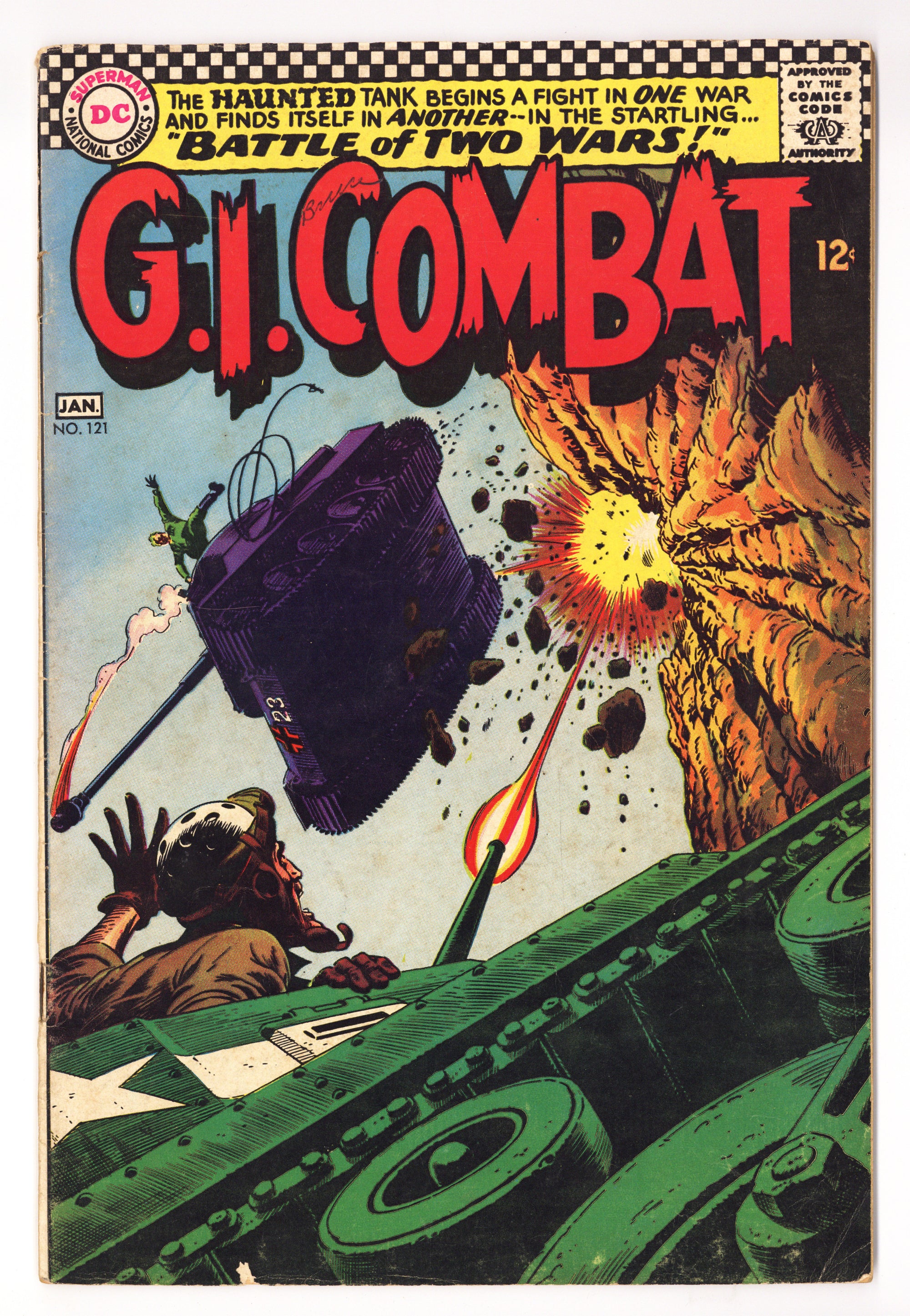 G.I. Combat Vol 1 121  VG+ (4.5)   (1966)        