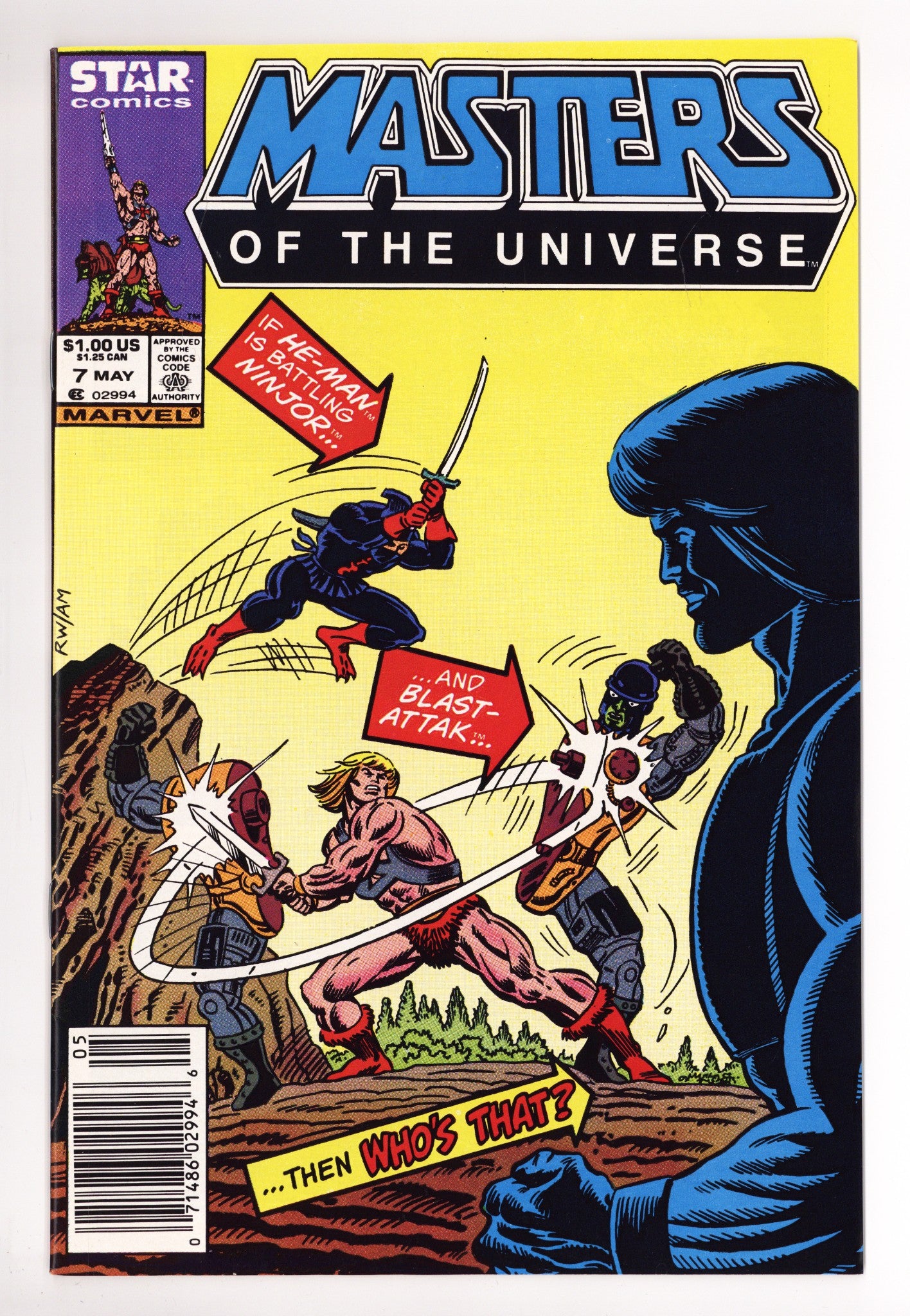 Masters of the Universe 7 VF/NM (9.0) (1987) Newsstand 