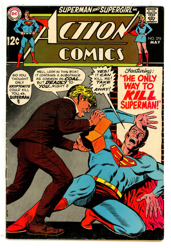Action Comics Vol 1 376 FN- (5.5) (1969)