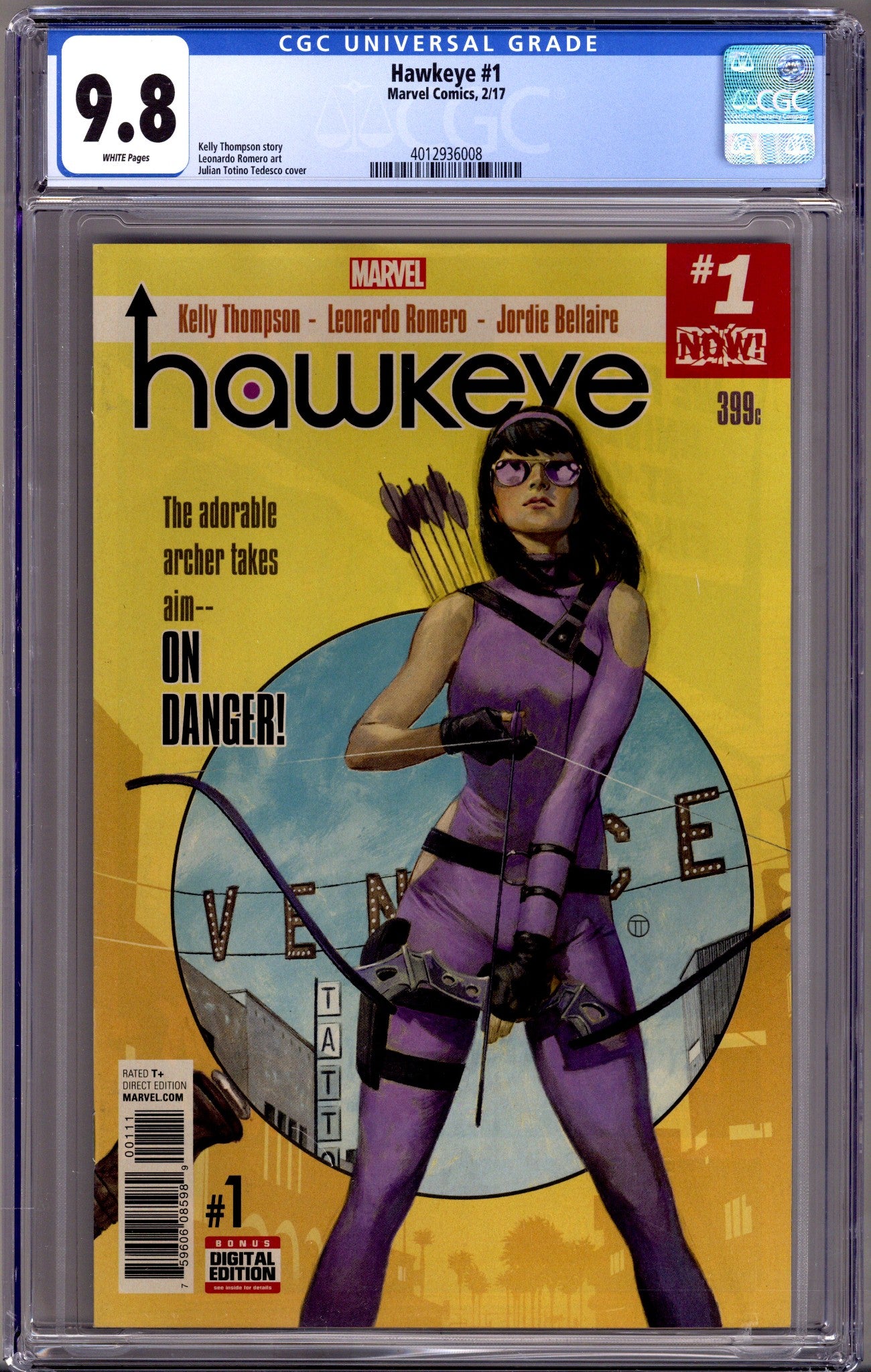 Hawkeye Vol 5 1 CGC 9.8 (NM/M) (2017) 