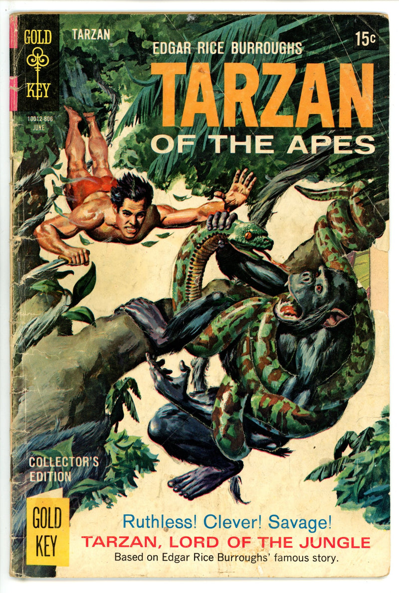 Edgar Rice Burroughs' Tarzan of the Apes 176 15c Variant GD- (1968)